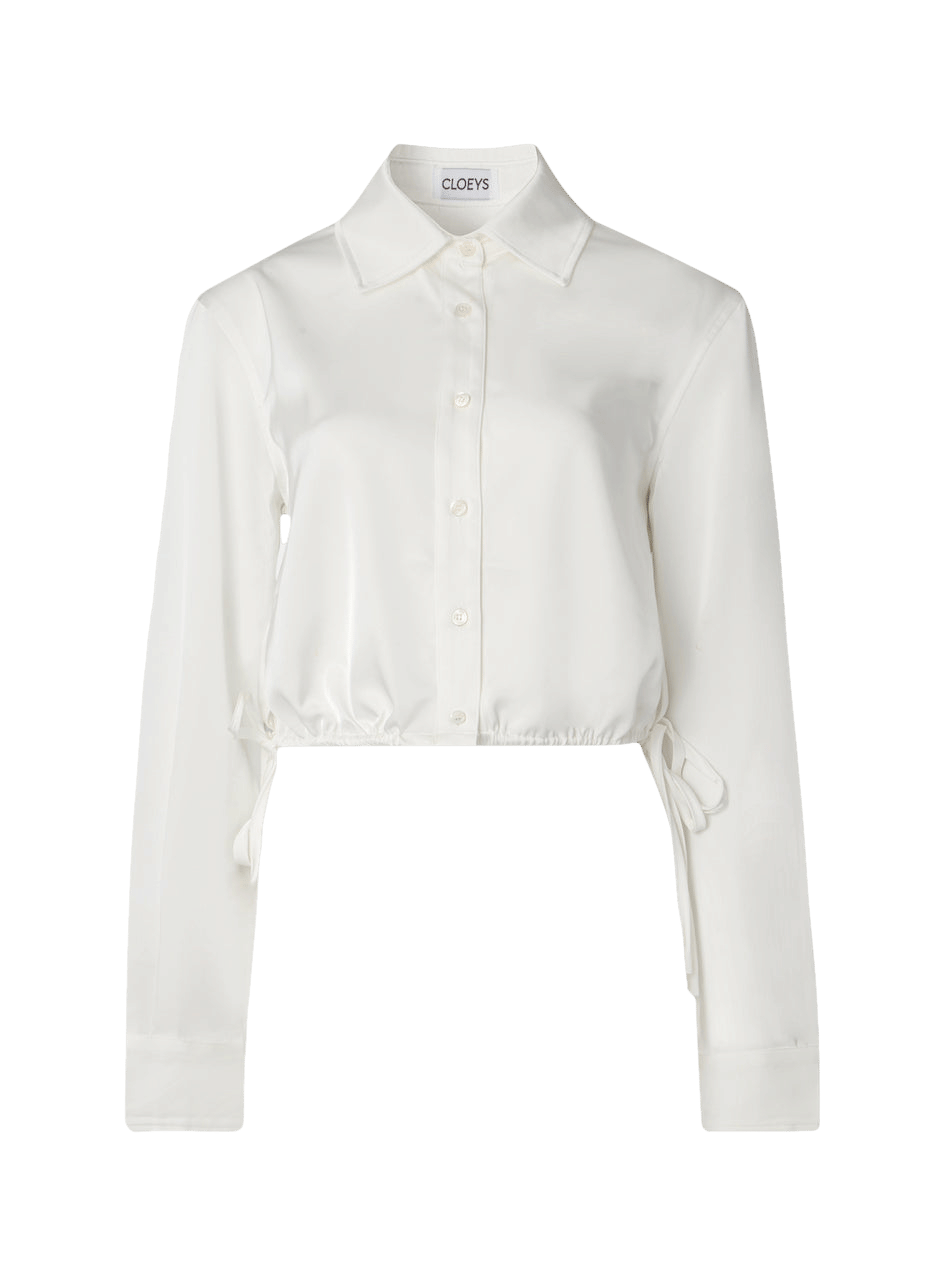 Satin Drawstring Shirt made by CLOEYS