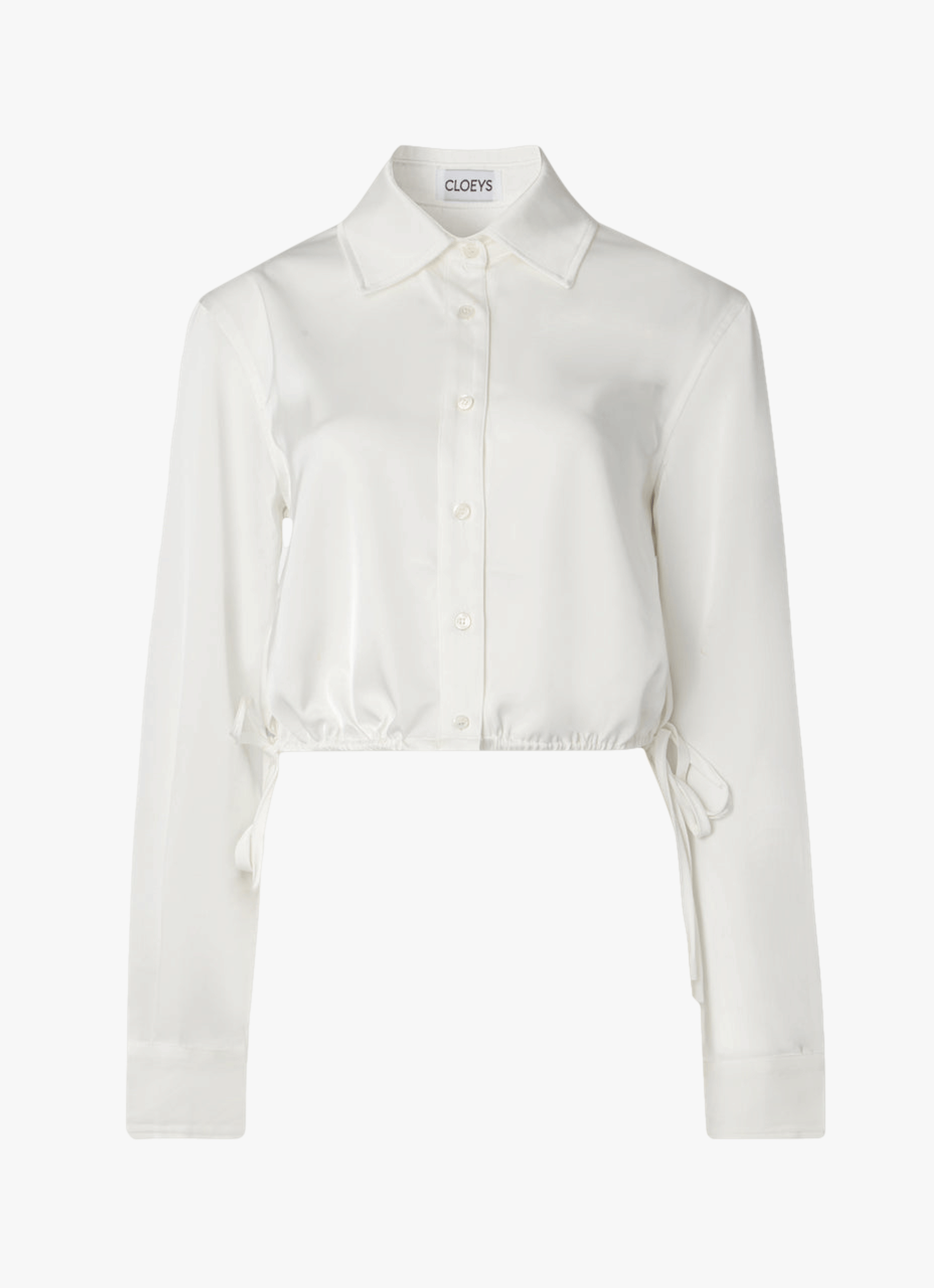 Satin Drawstring Shirt made by CLOEYS