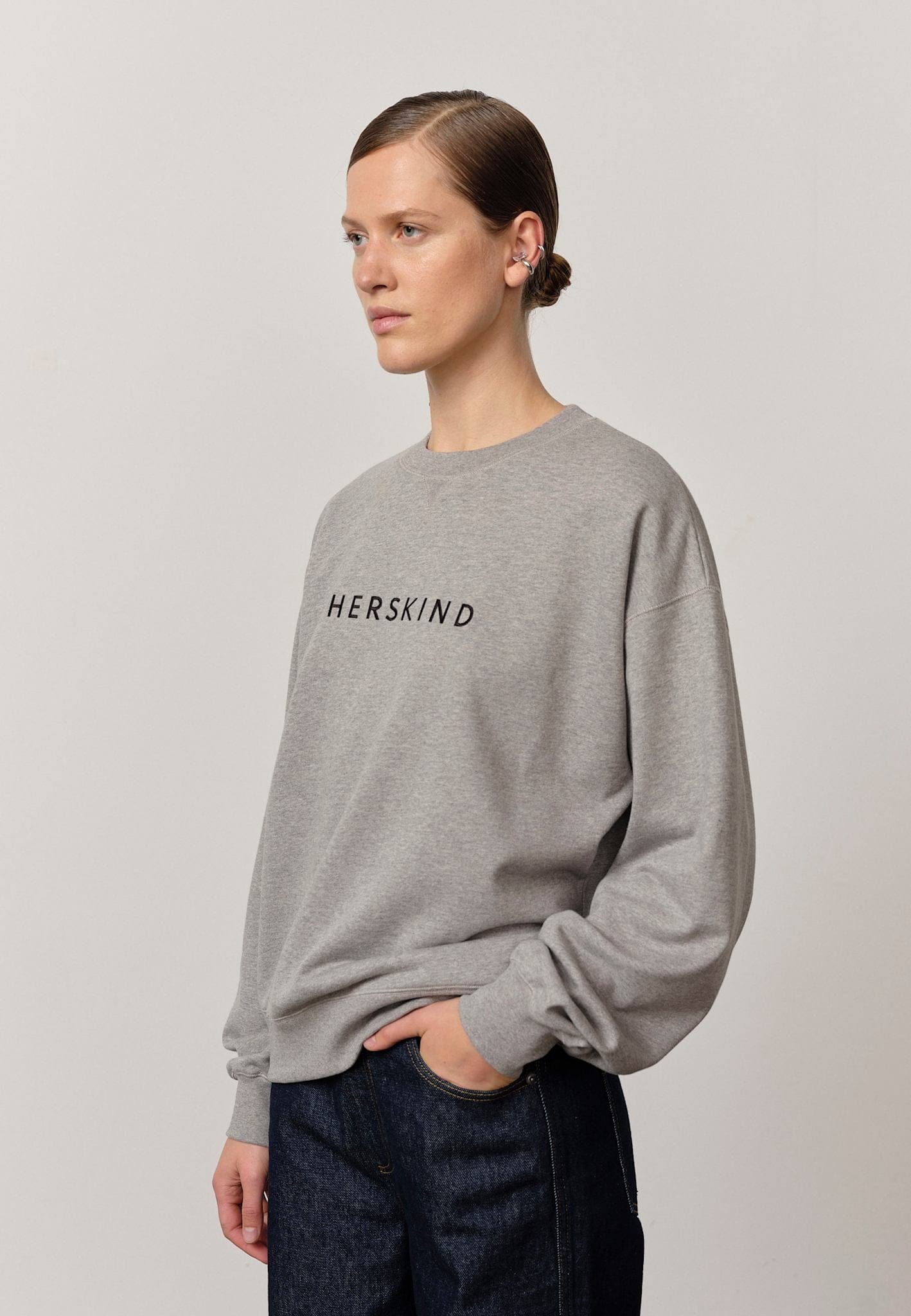 Lizette Blouse - Grey Melange made by HERSKIND