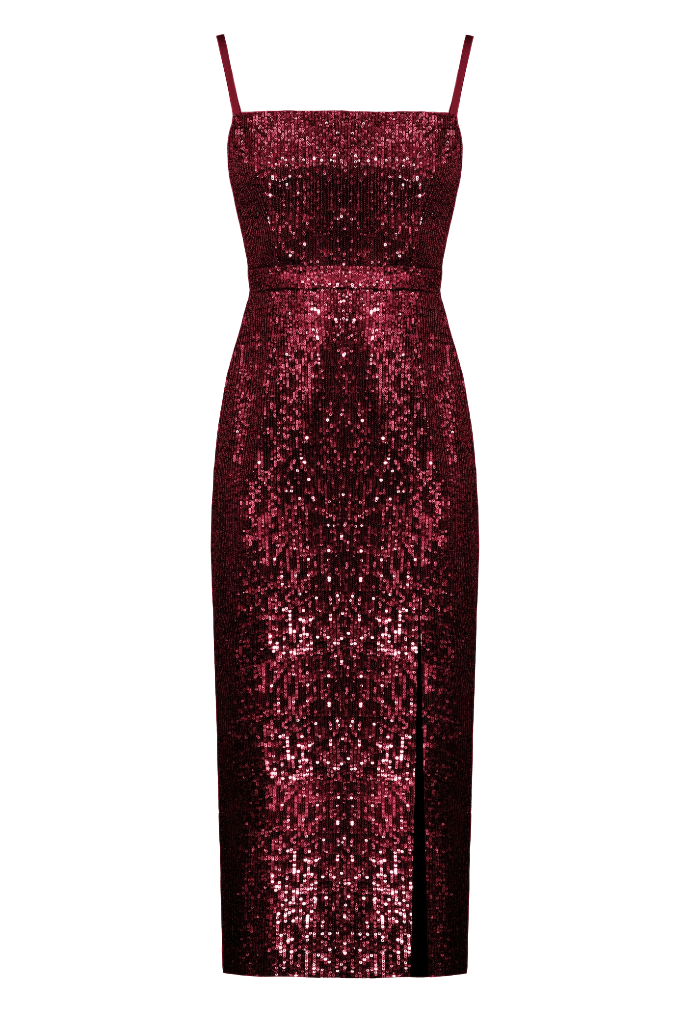 CHLOE deep red sequin open back cocktail dress made by UNDRESS