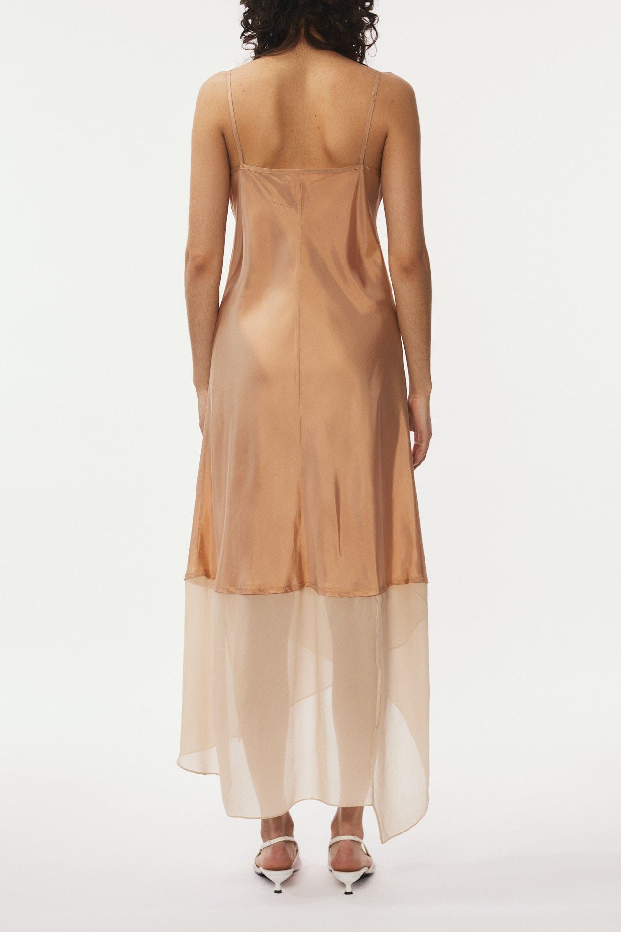 Strap Dress Elongated - Beige made by Gemme Collective
