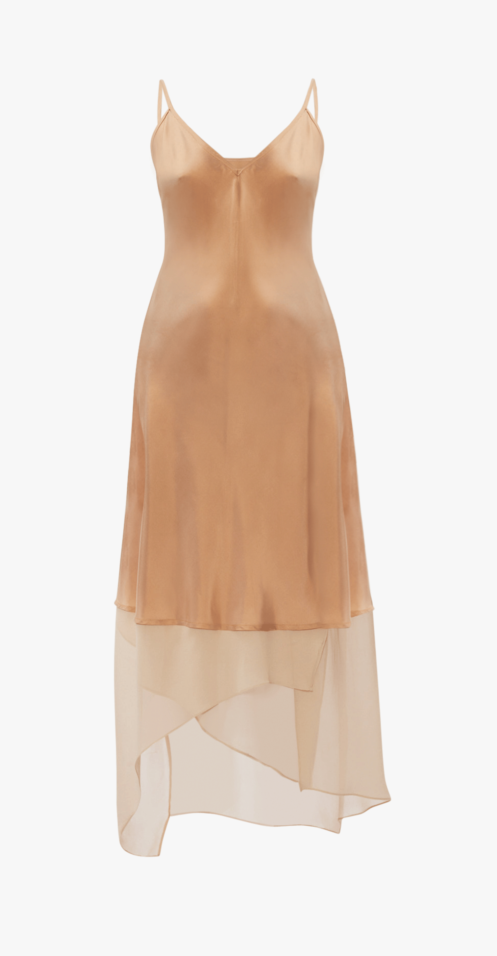 Strap Dress Elongated - Beige made by Gemme Collective