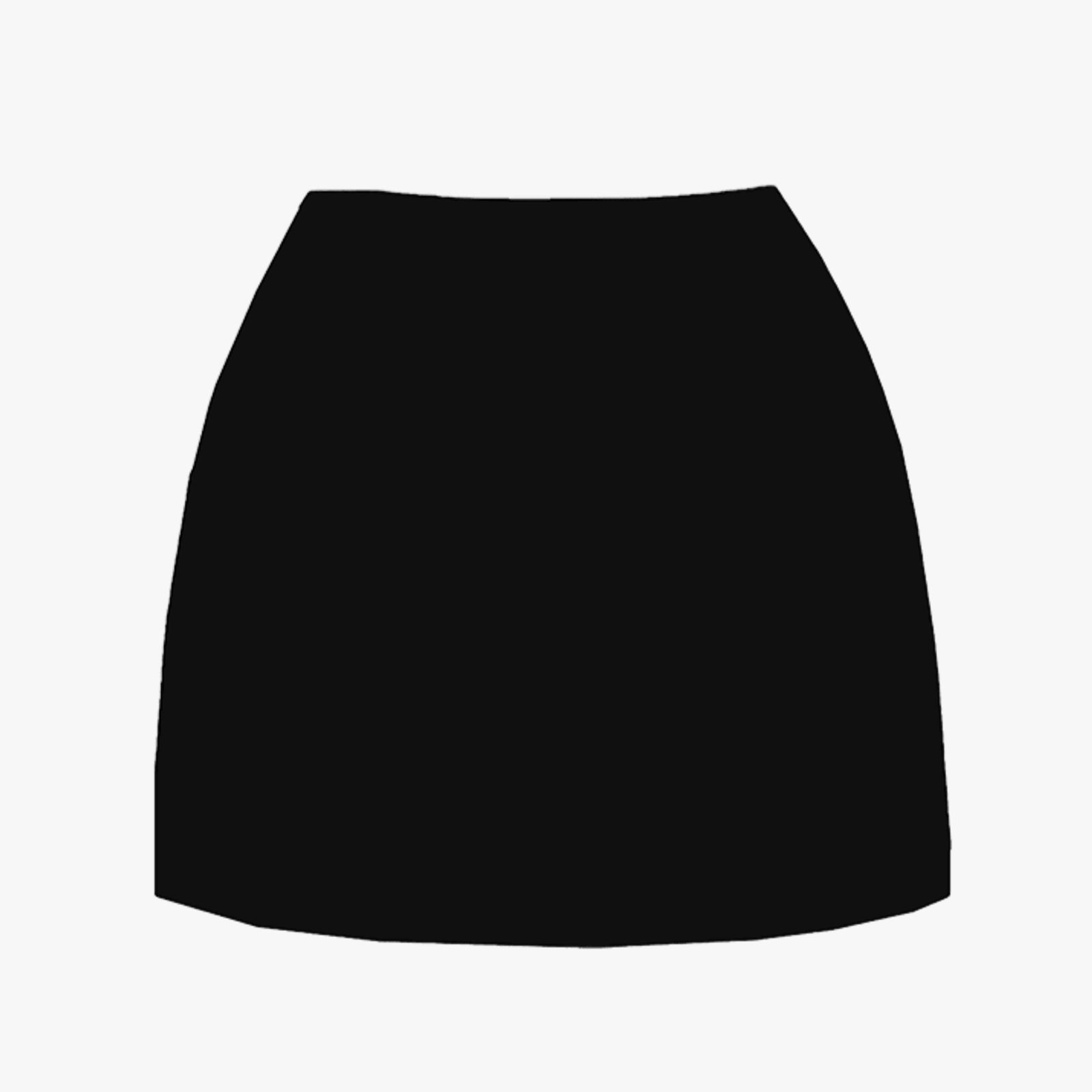 Callie Co-ord Luxe Mini Skirt Black in Black made by Oceanus Swimwear