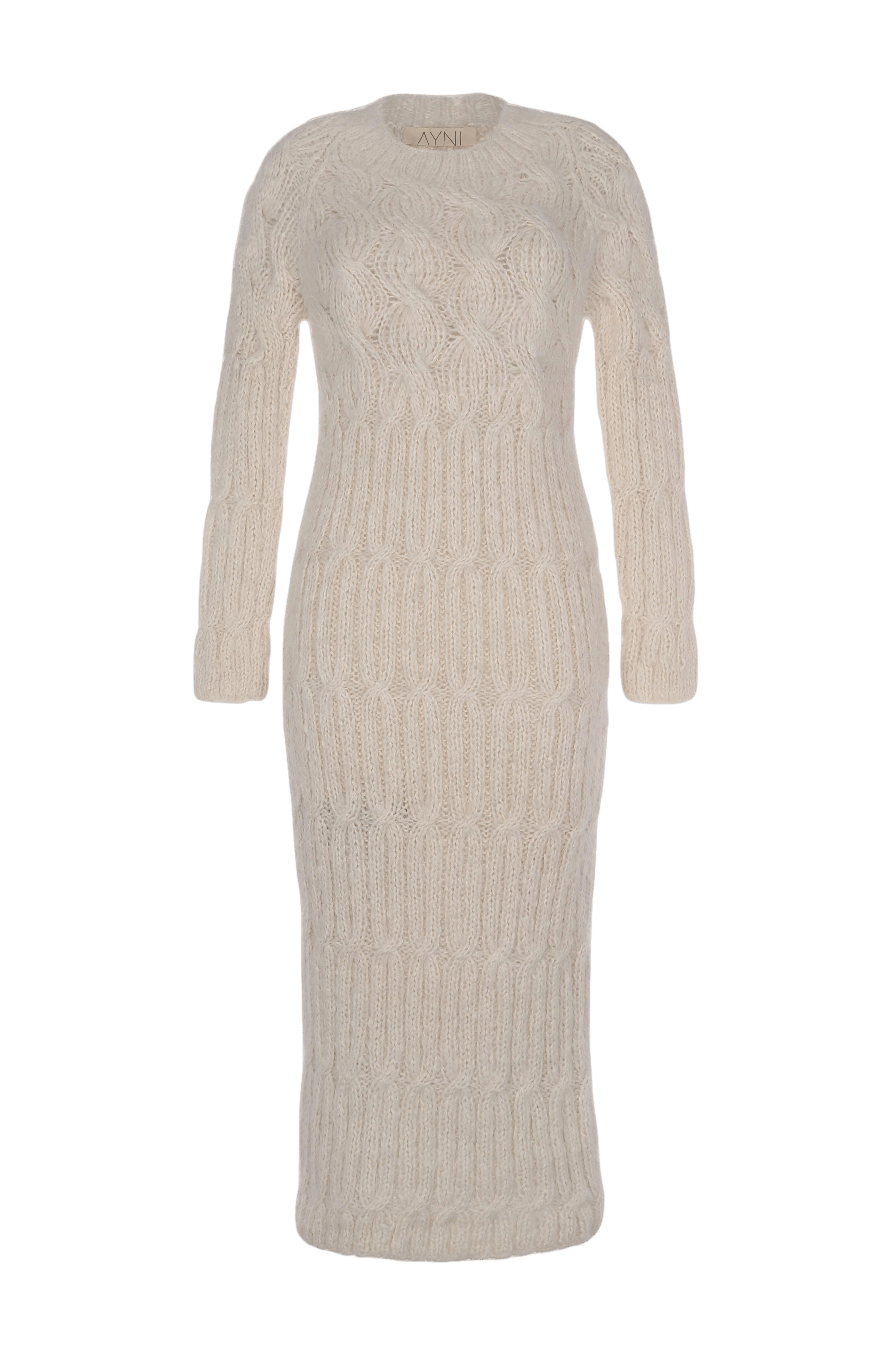 KALI Dress in Beige made by AYNI