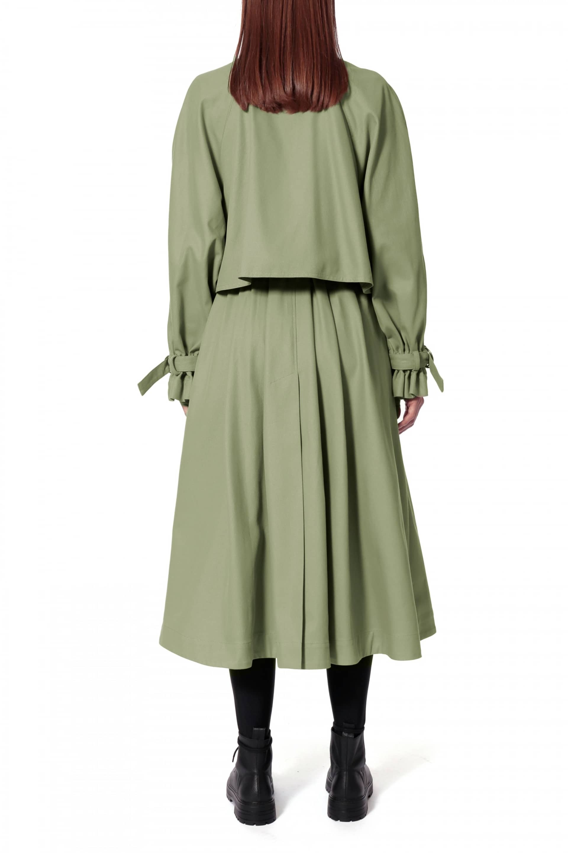 Trench Rosemary Sage Green made by HALEWSKI