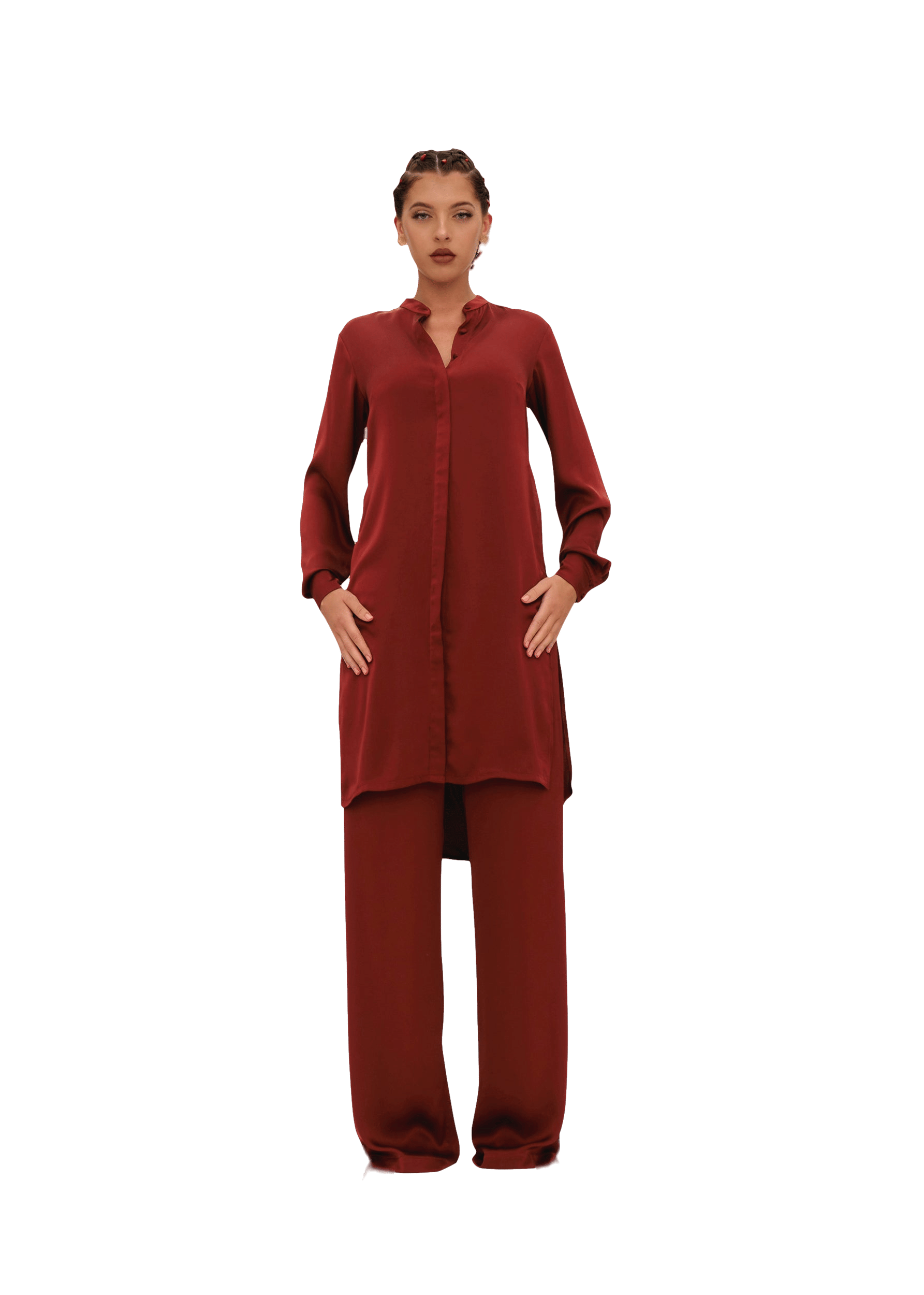 UCHI TUNIC - CHOCOLATE made by Andrea Iyamah