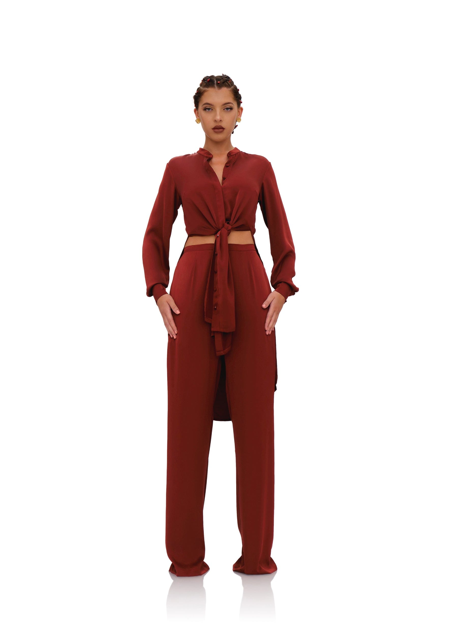 UCHI TUNIC - CHOCOLATE made by Andrea Iyamah