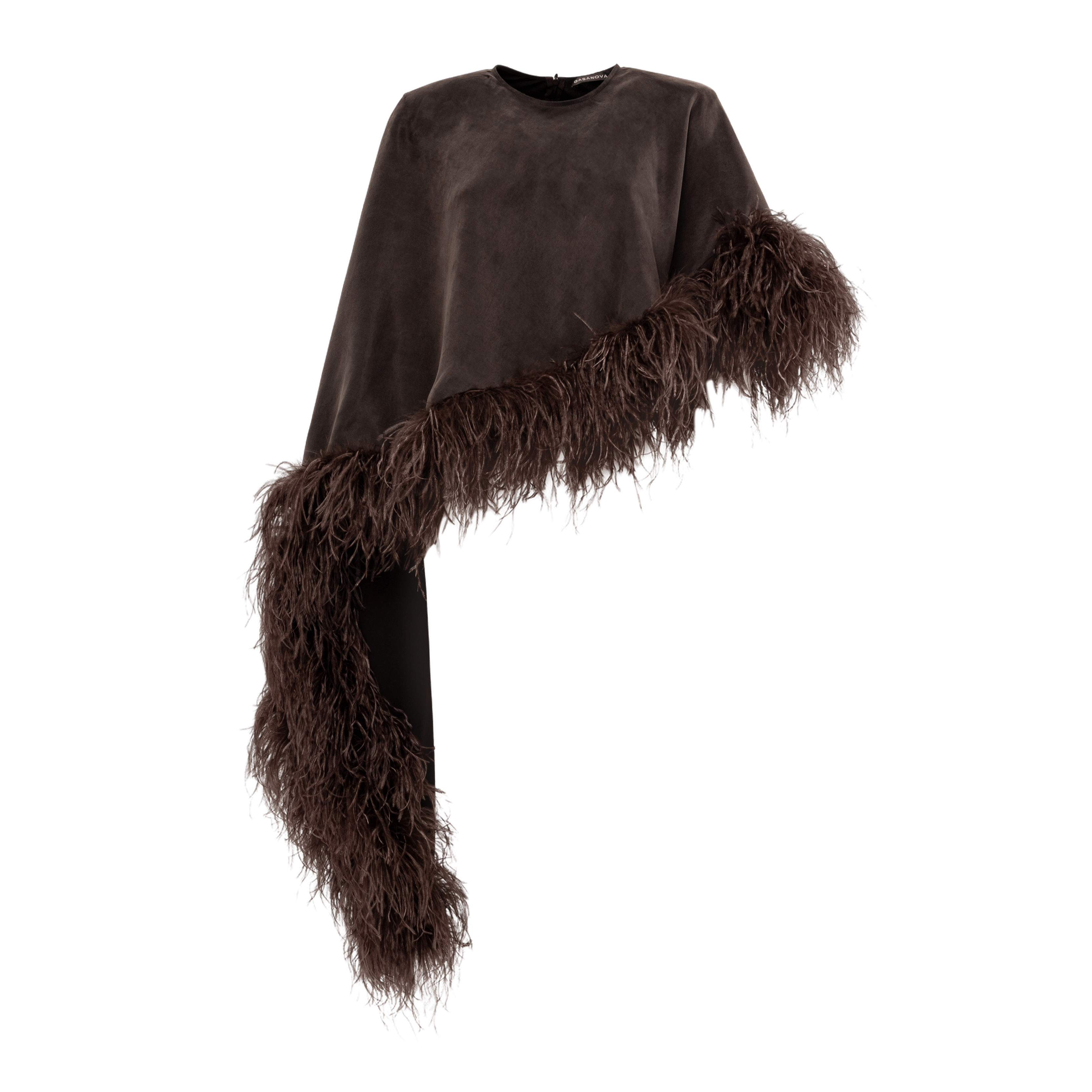 Nika Feather Poncho made by Gasanova