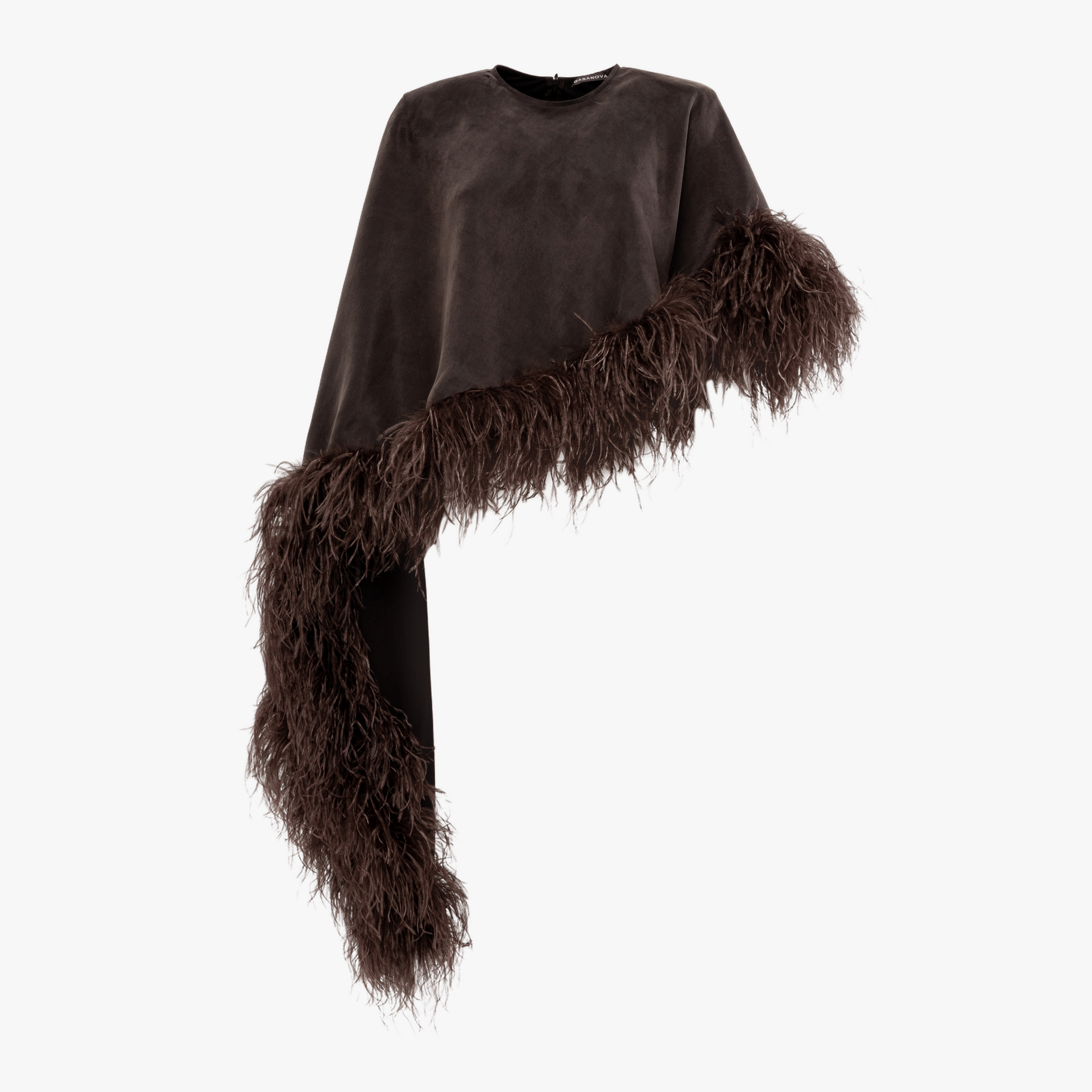 Nika Feather Poncho made by Gasanova