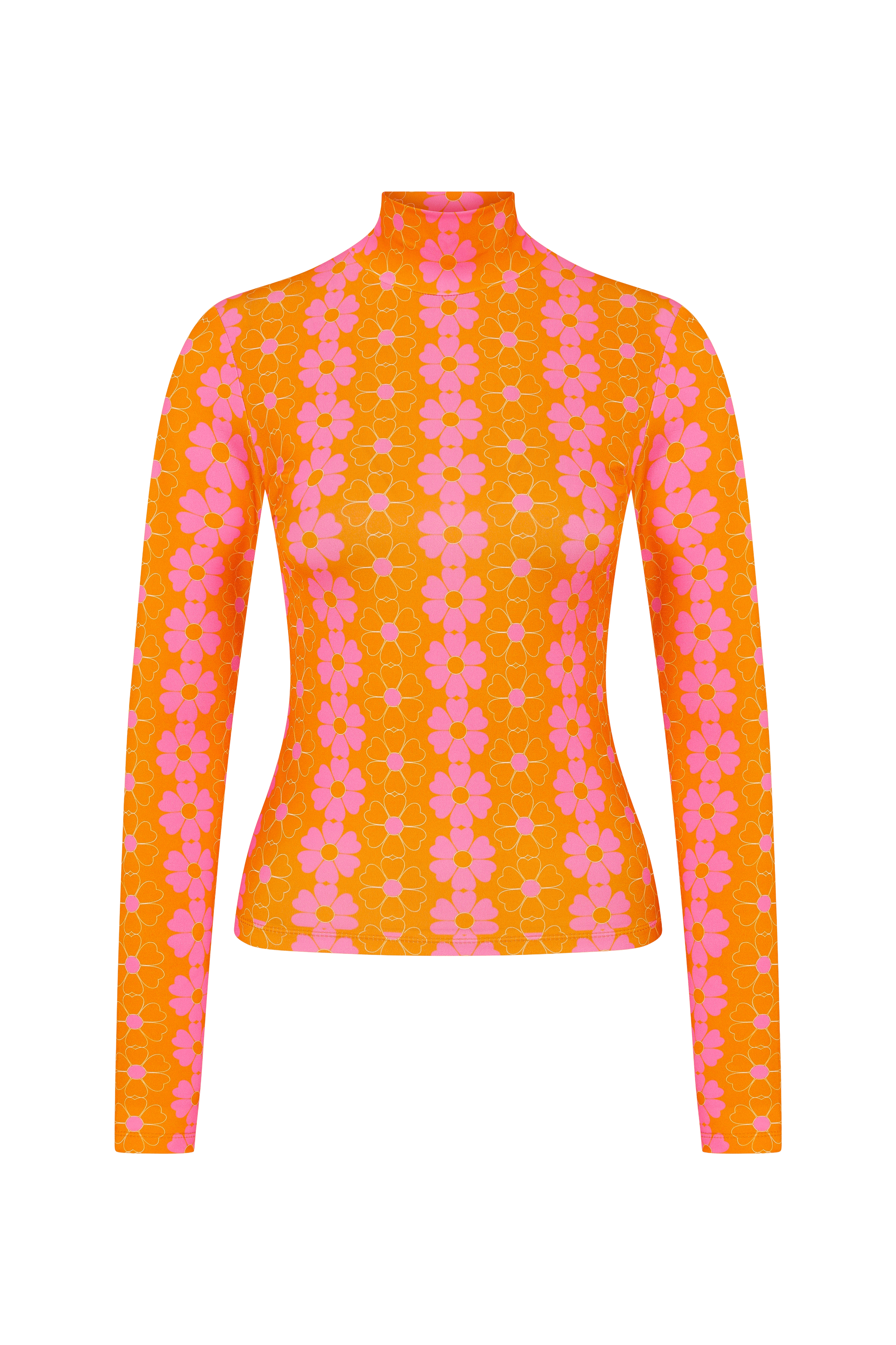 Blooming Sunset Orange Top made by Declara