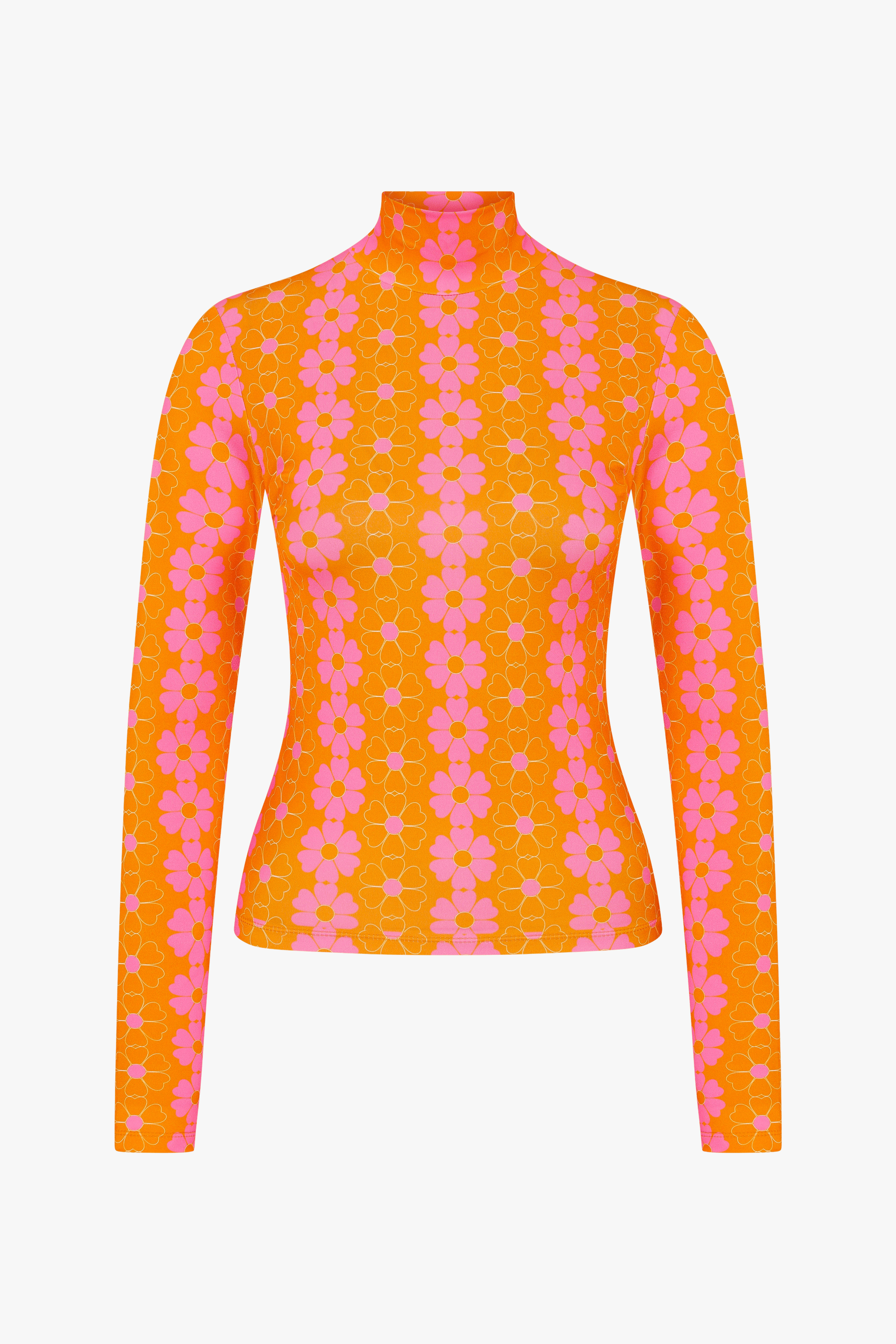 Blooming Sunset Orange Top made by Declara