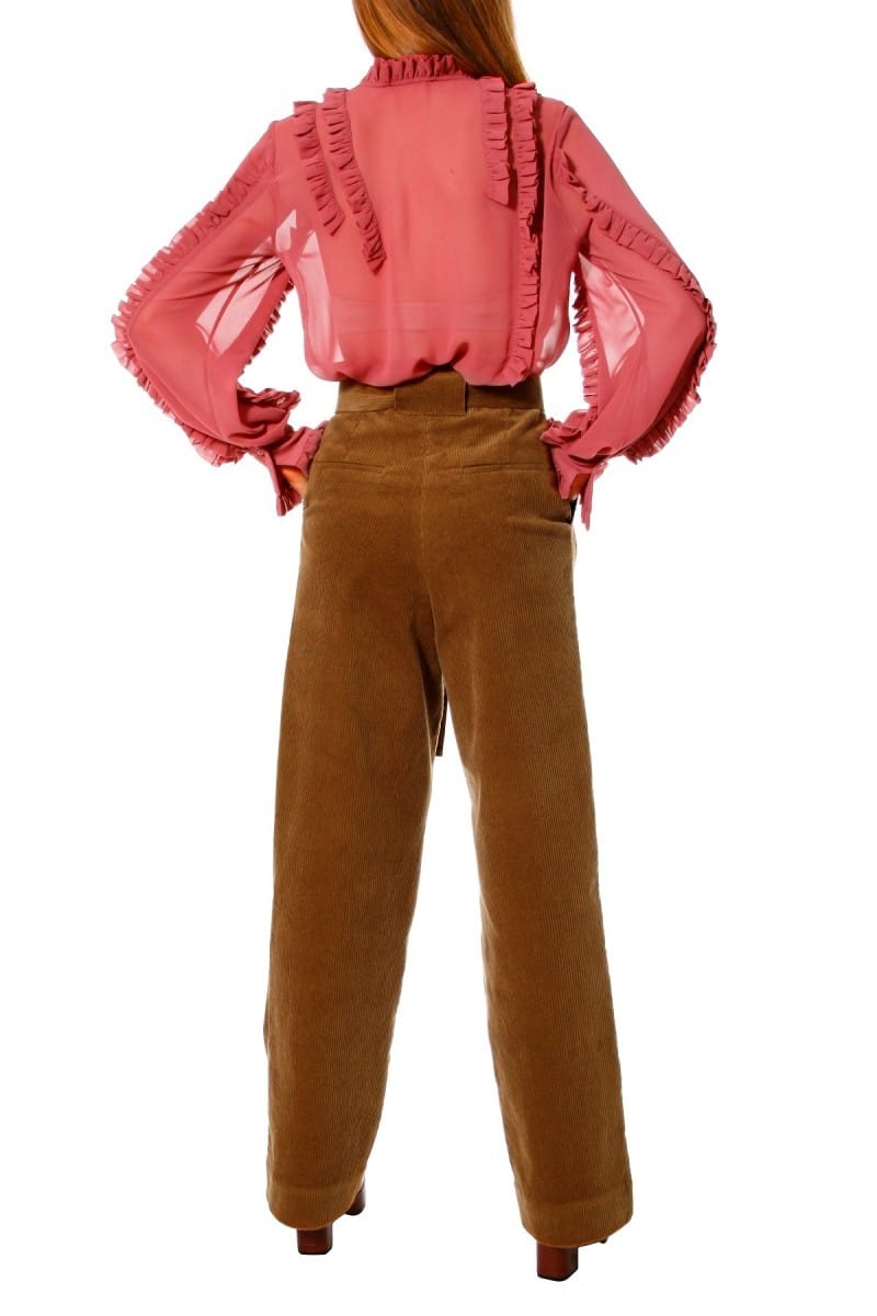 Blouse Marley Old Rose in Red made by HALEWSKI