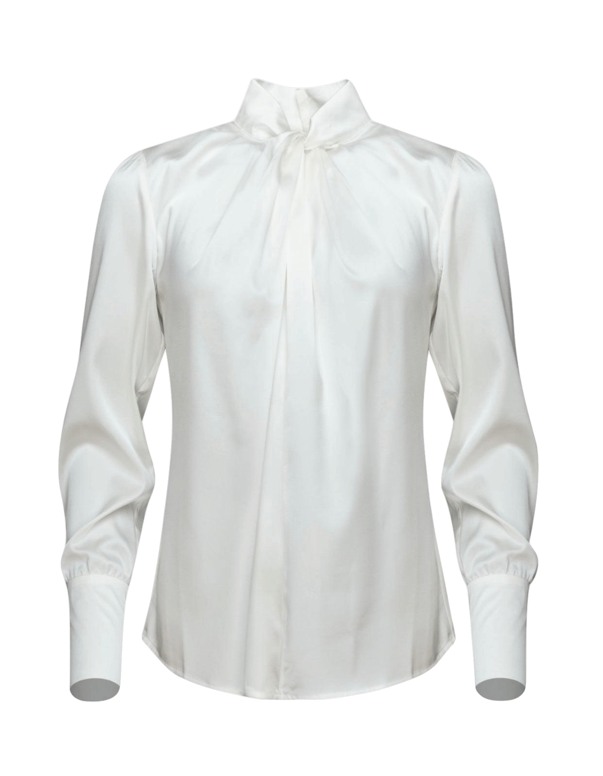 Twist Blouse Denni Silk Ivory made by Vesna W