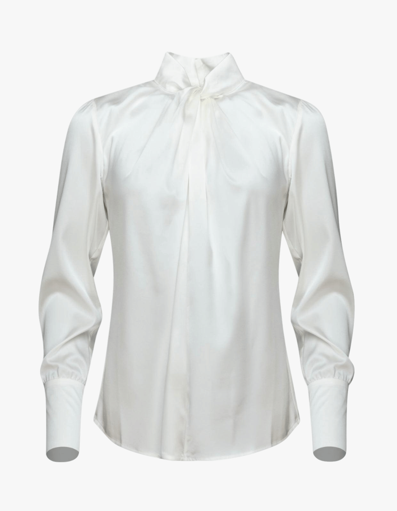 Twist Blouse Denni Silk Ivory made by Vesna W