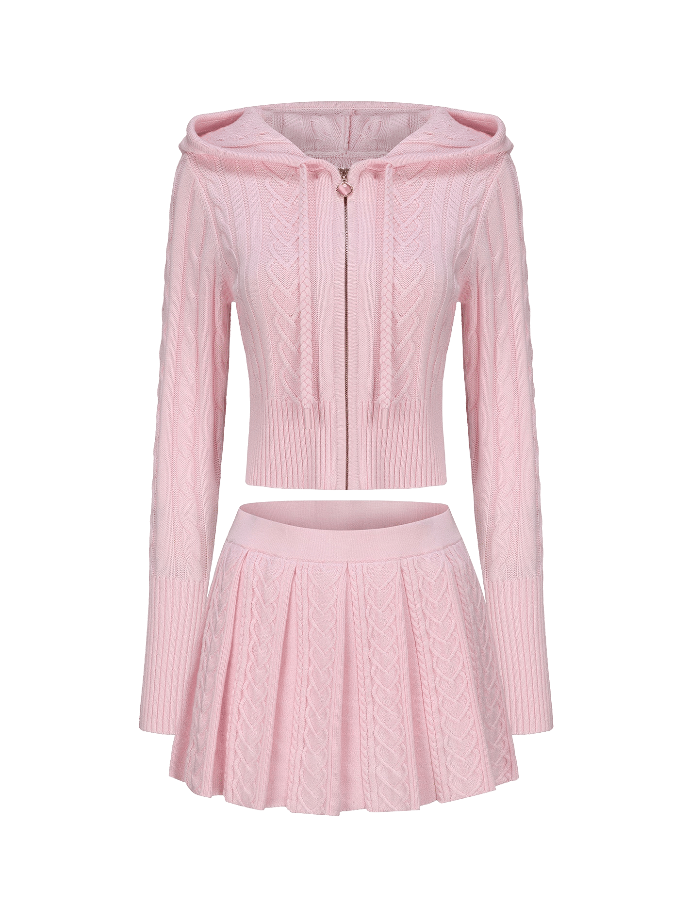 Jailina Knit Set (Pink) made by Nana Jacqueline