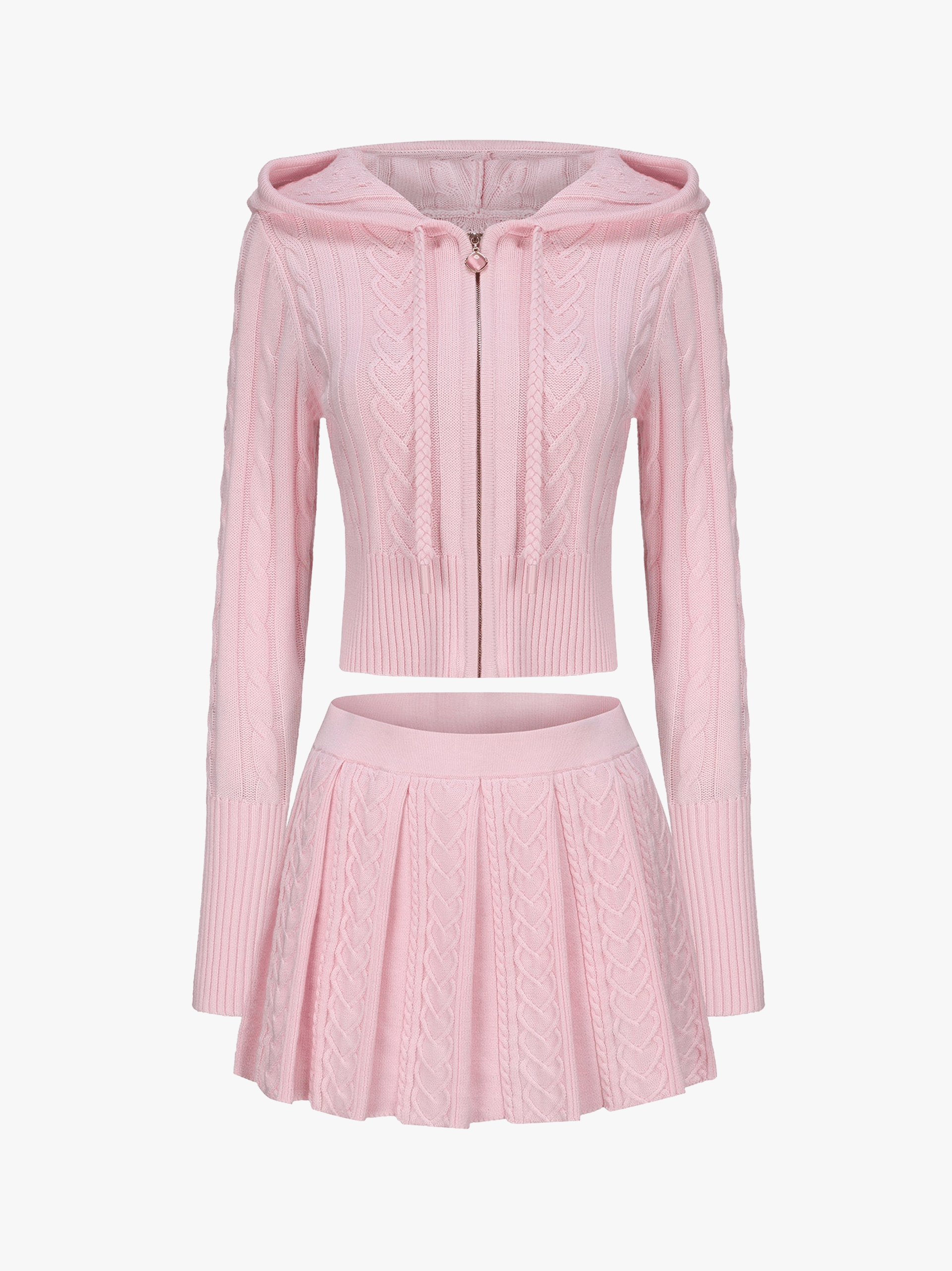 Jailina Knit Set (Pink) made by Nana Jacqueline