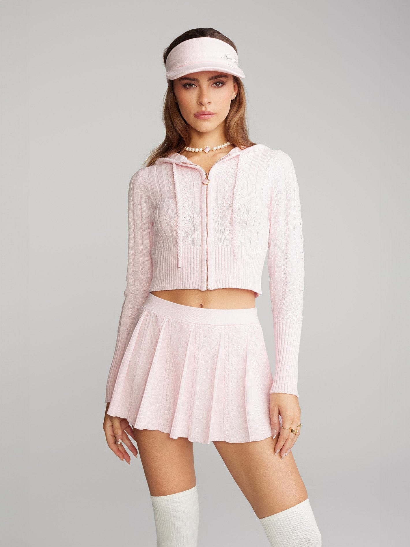 Jailina Knit Set (Pink) made by Nana Jacqueline