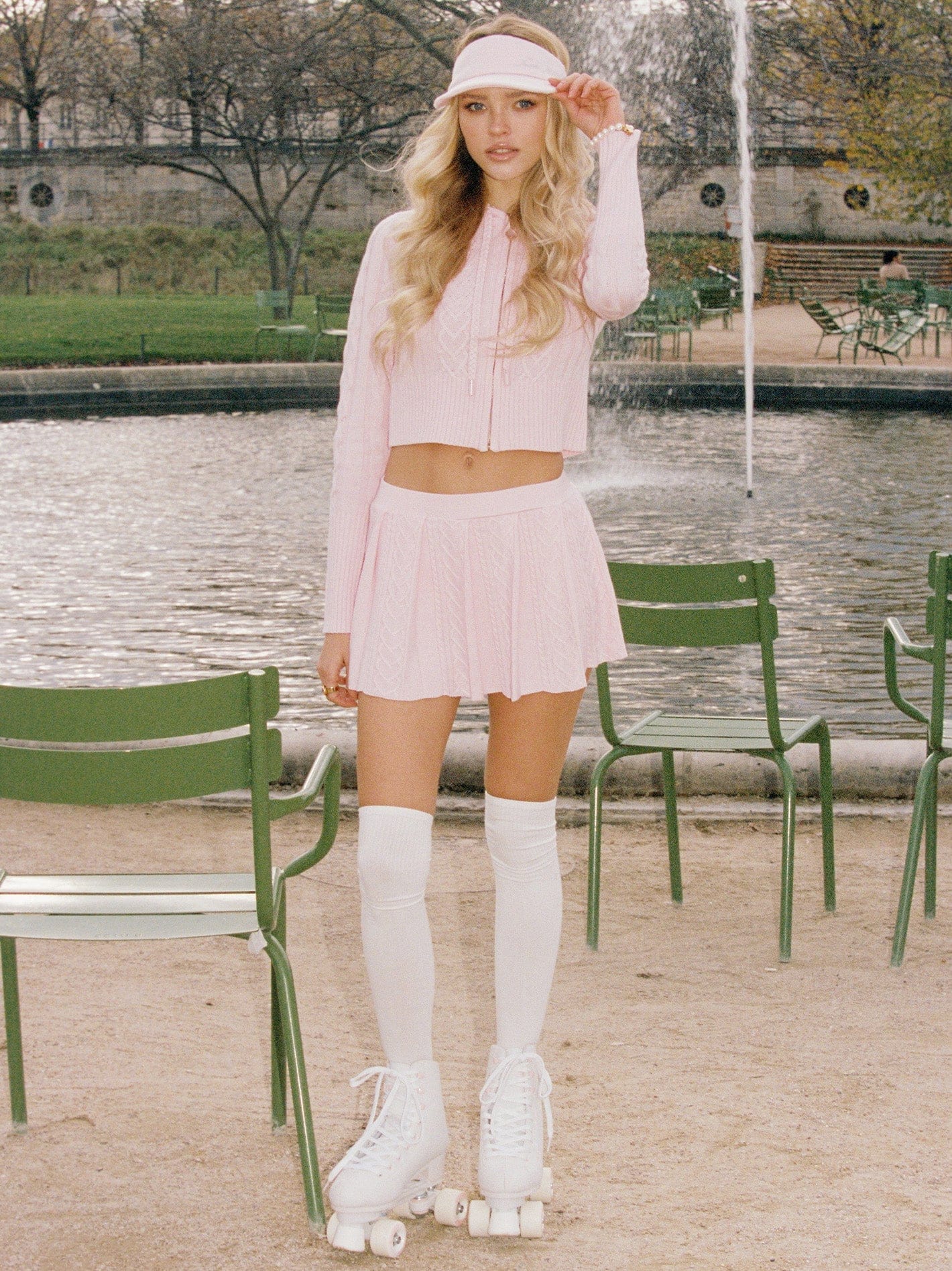 Jailina Knit Set (Pink) made by Nana Jacqueline