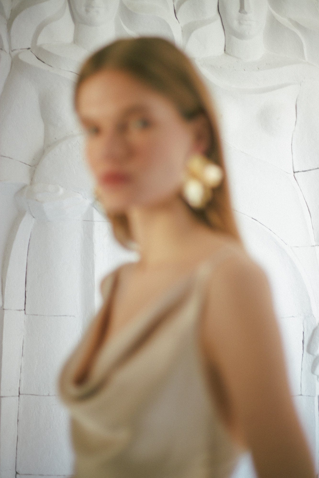 KAMEA champagne satin cocktail dress made by UNDRESS