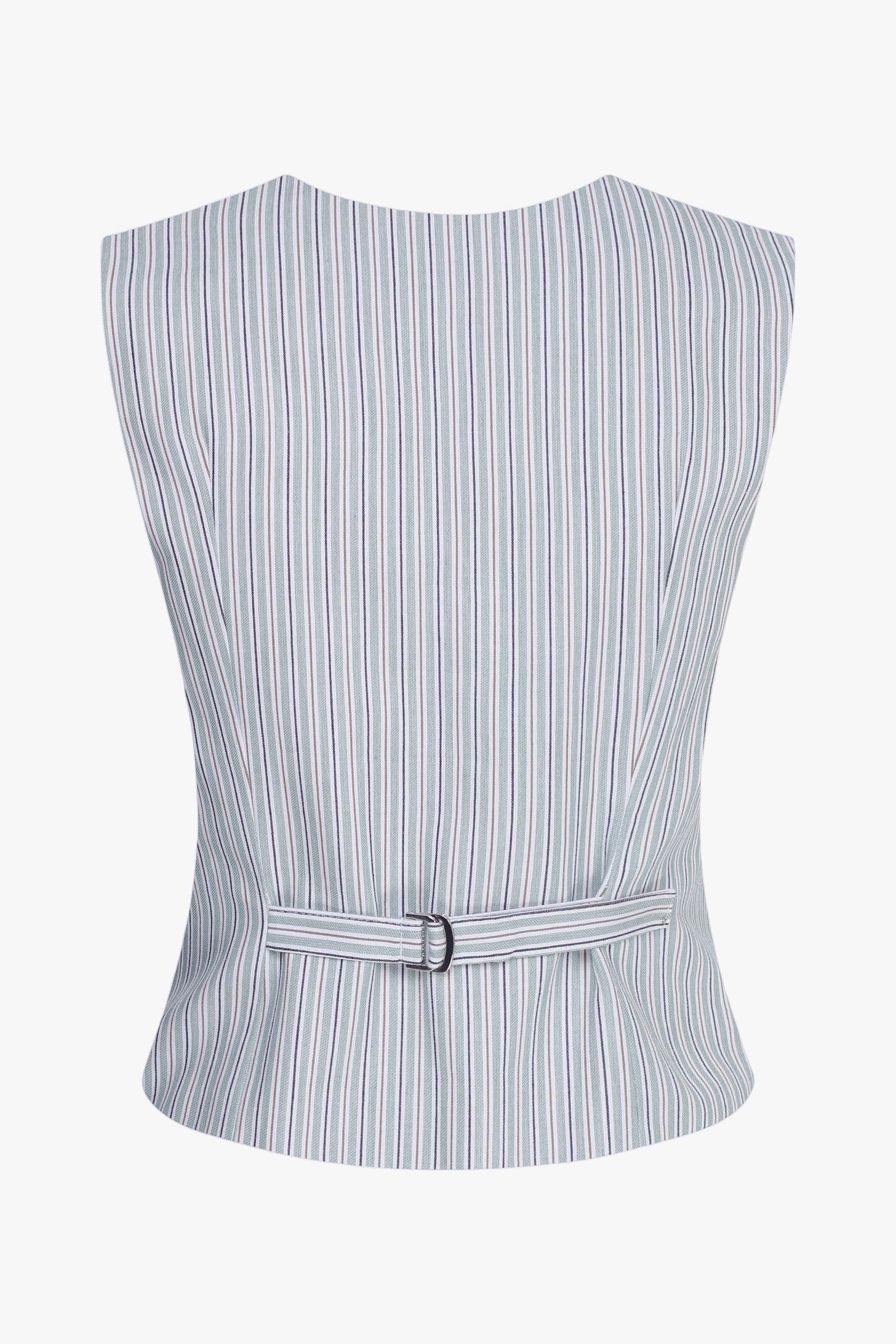 Lyra Striped Cotton Vest made by Nazli Ceren