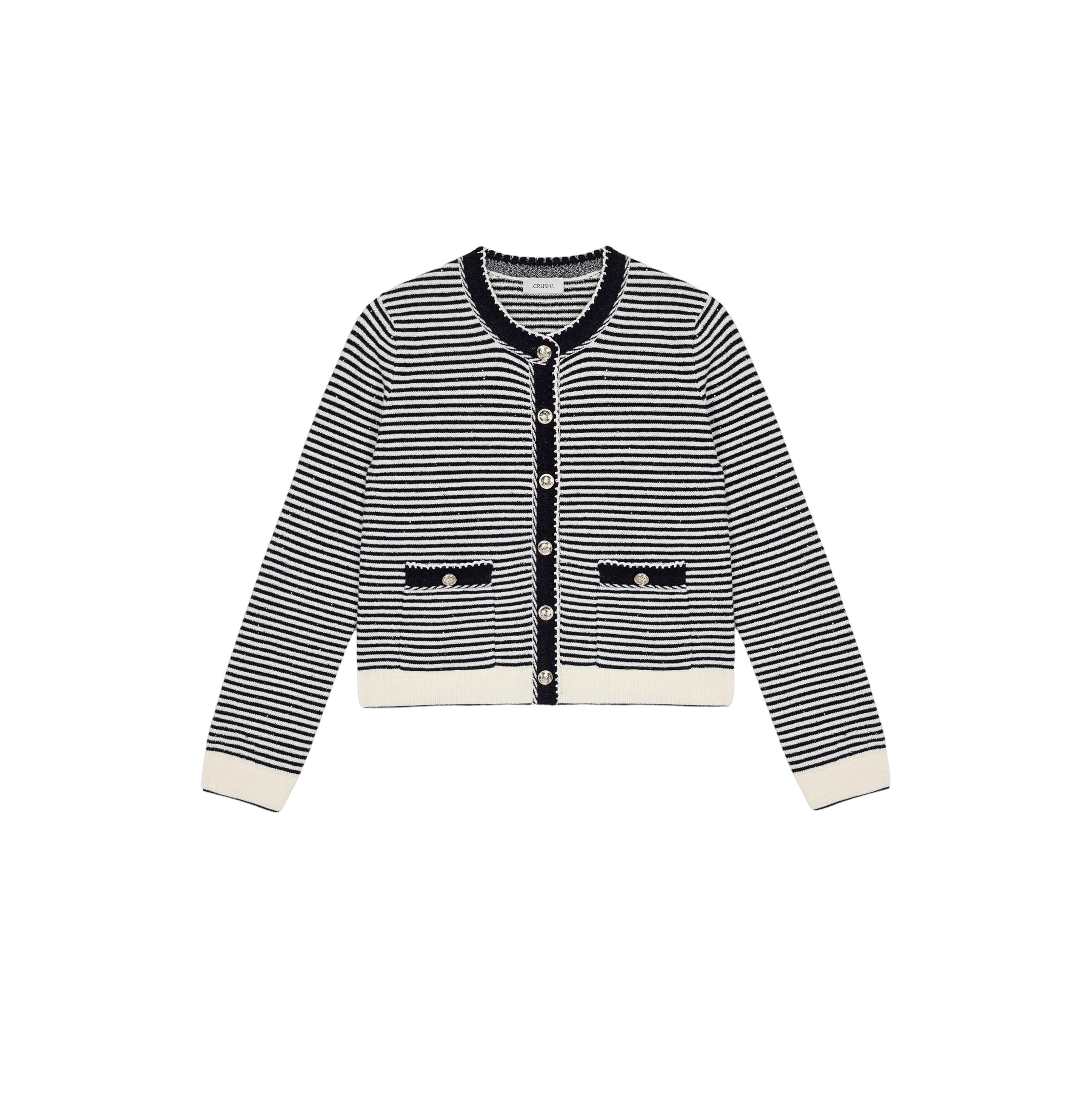 MULTICOLOR STRIPED CARDIGAN made by CRUSH Collection