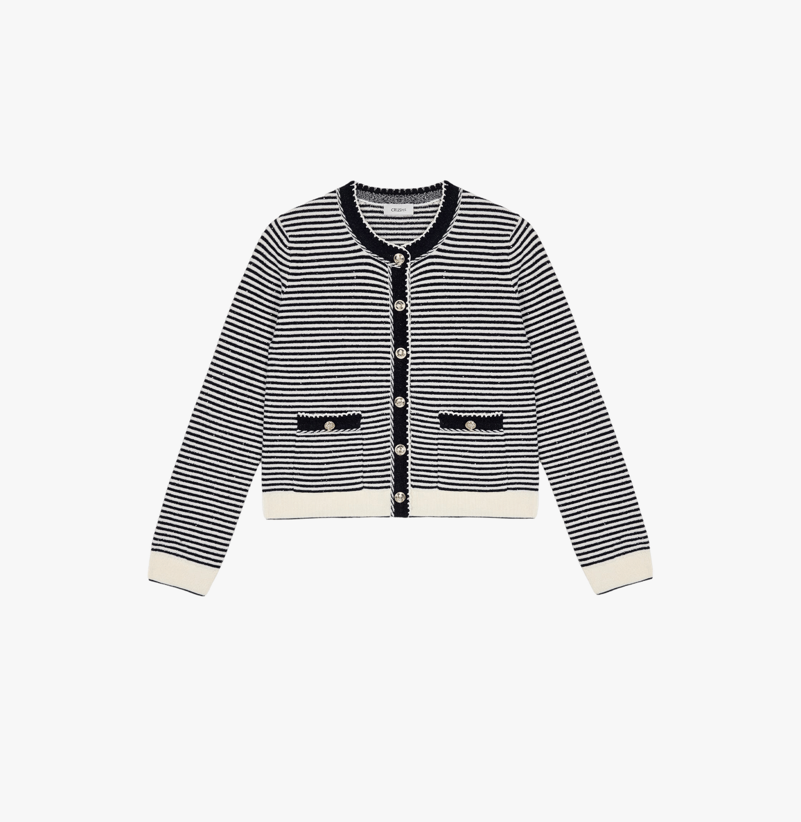 MULTICOLOR STRIPED CARDIGAN made by CRUSH Collection