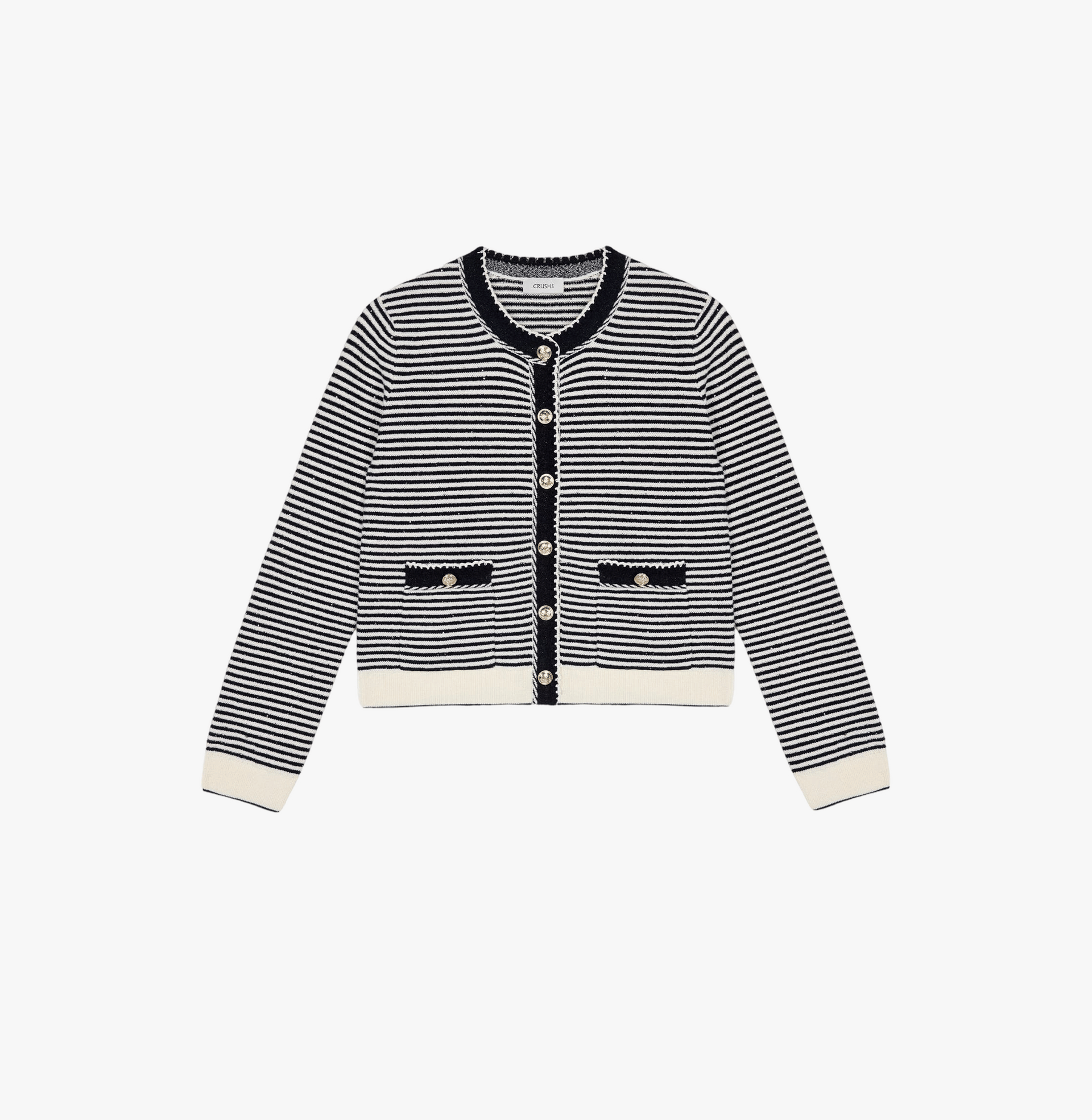 MULTICOLOR STRIPED CARDIGAN made by CRUSH Collection