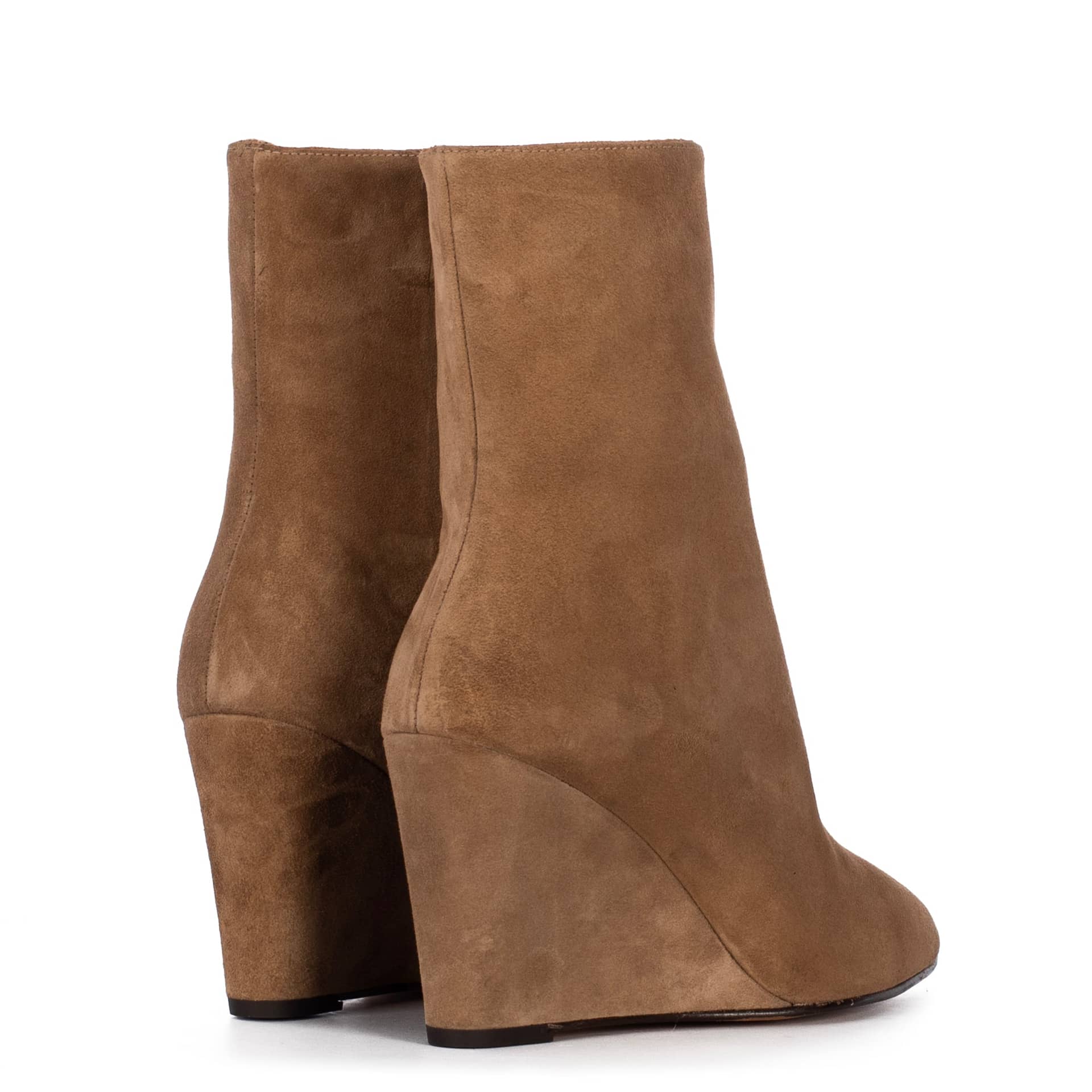 CARLOTA BIRRA SUEDE BOOTIES in Brown made by Toral