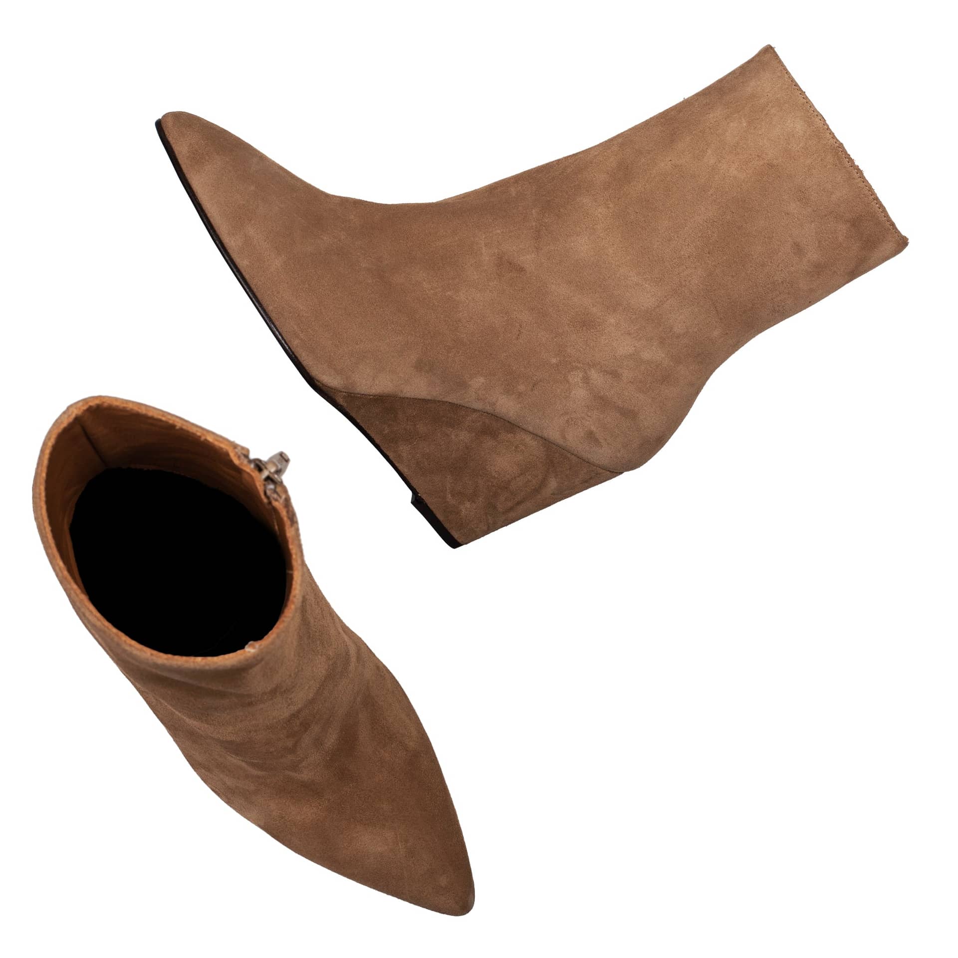 CARLOTA BIRRA SUEDE BOOTIES in Brown made by Toral