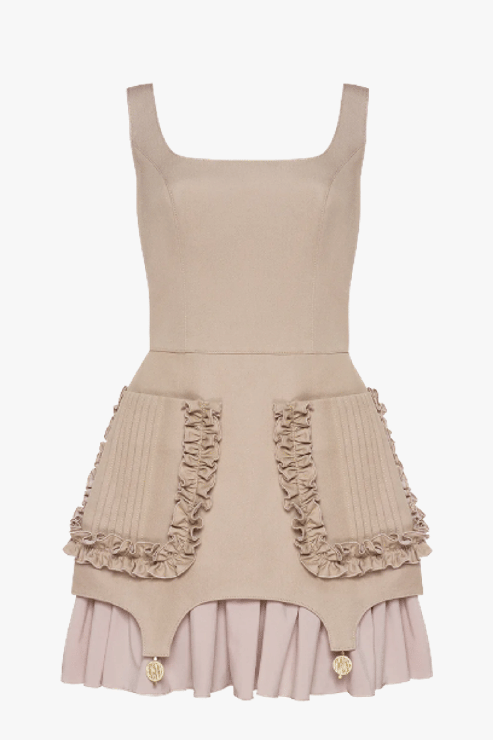 Beige Romantic Dress made by Guranda