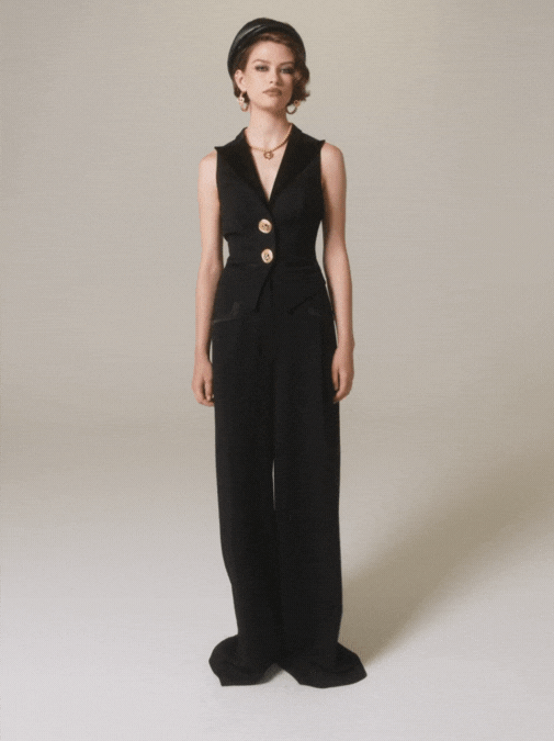 Diana Vest (Black) in Black made by Nana Jacqueline