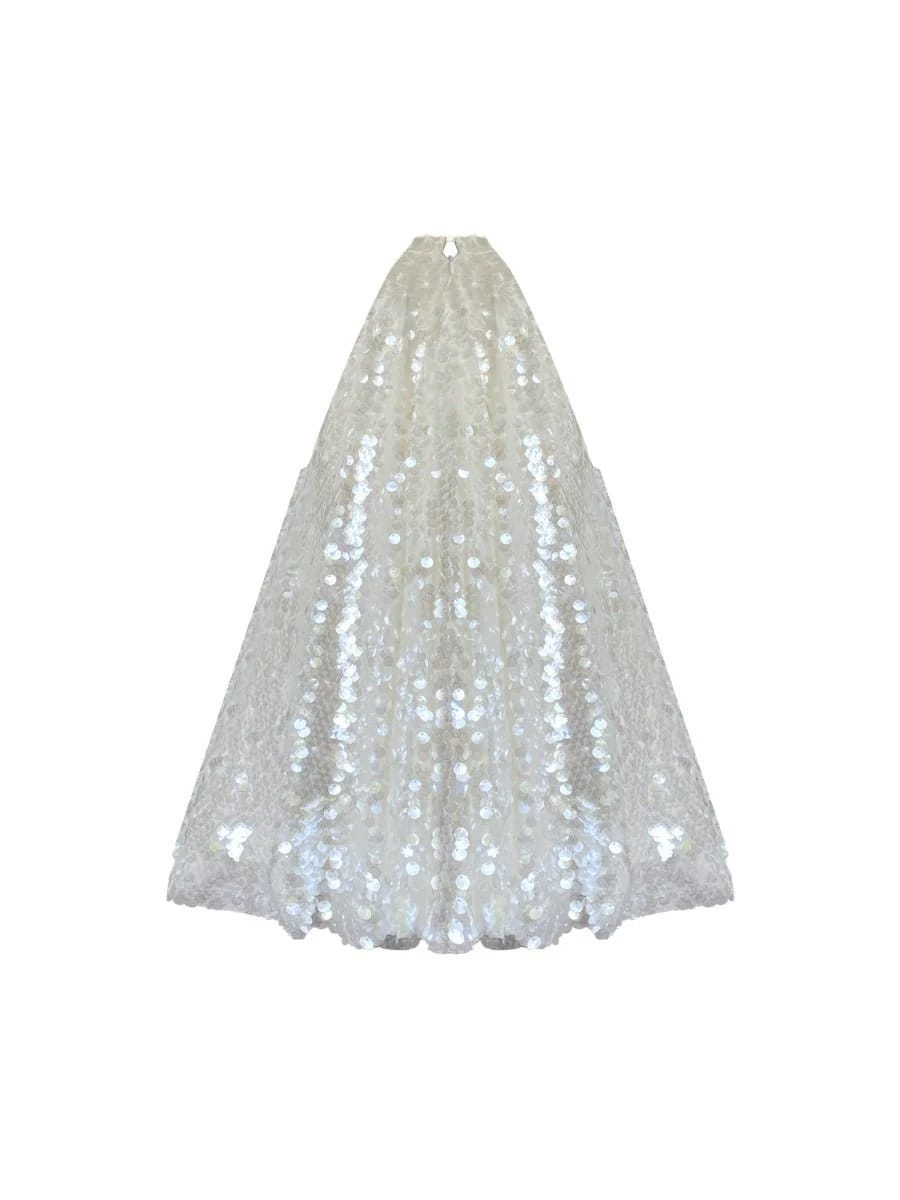 Sylvia Glam Dress - White made by Gigii's