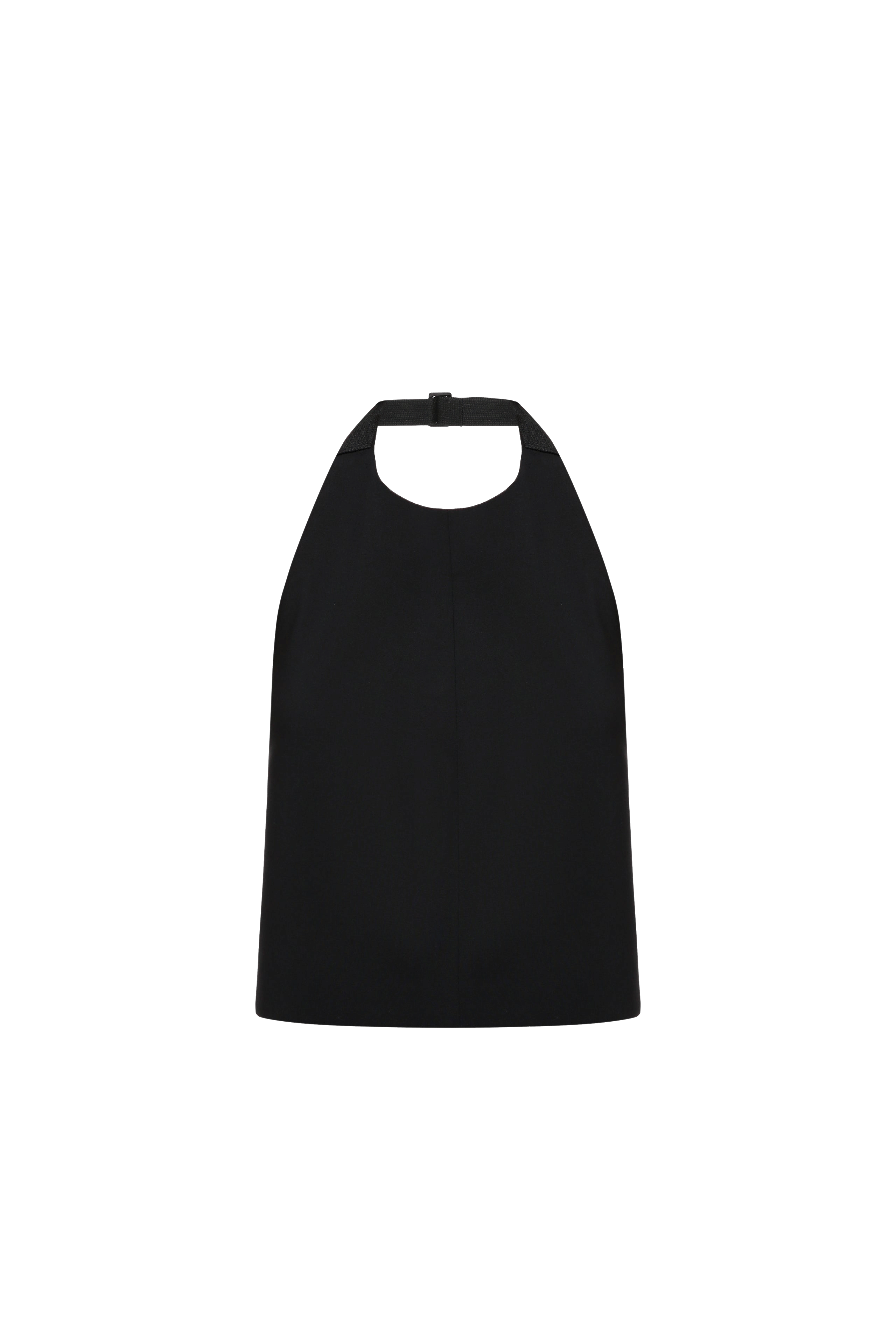 Black tie top with buckle made by A.M.G