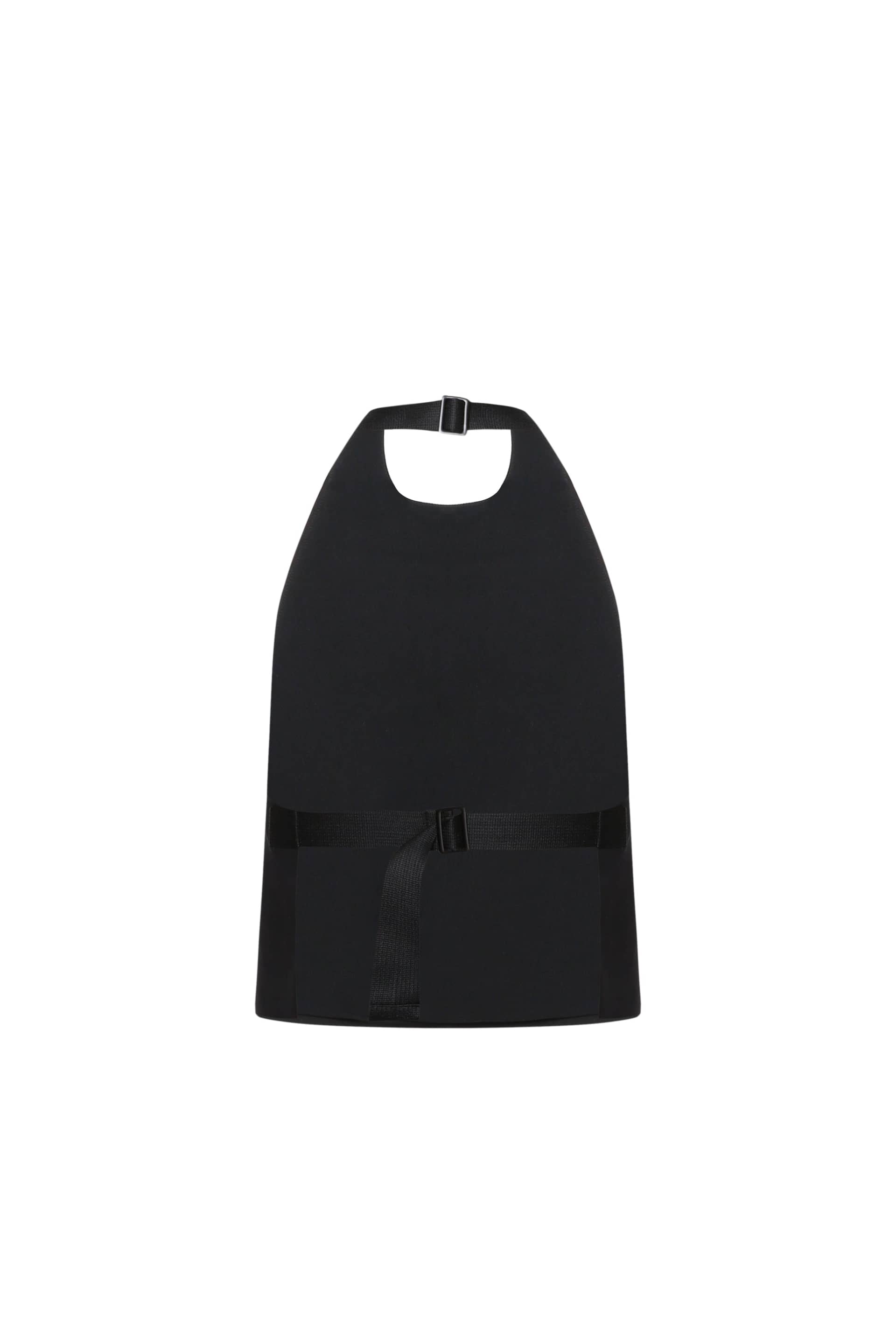 Black tie top with buckle made by A.M.G