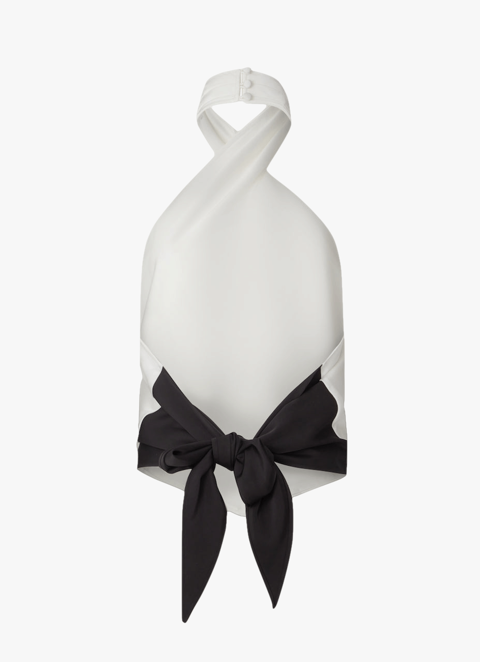 Satin Halterneck Top Black made by CLOEYS