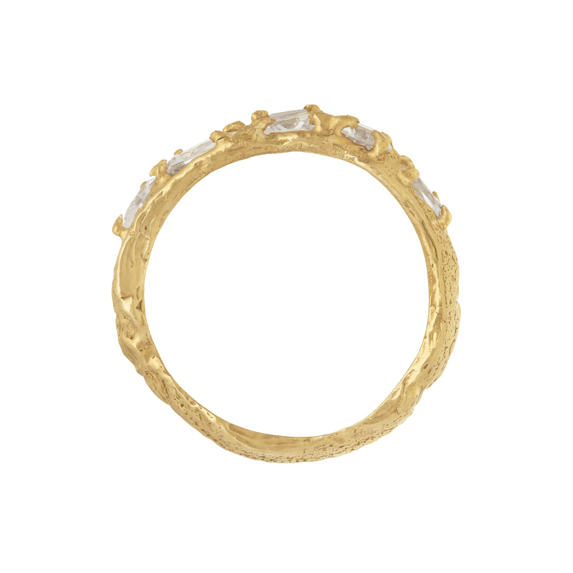 Mara White Sapphire Ring made by Loveness Lee