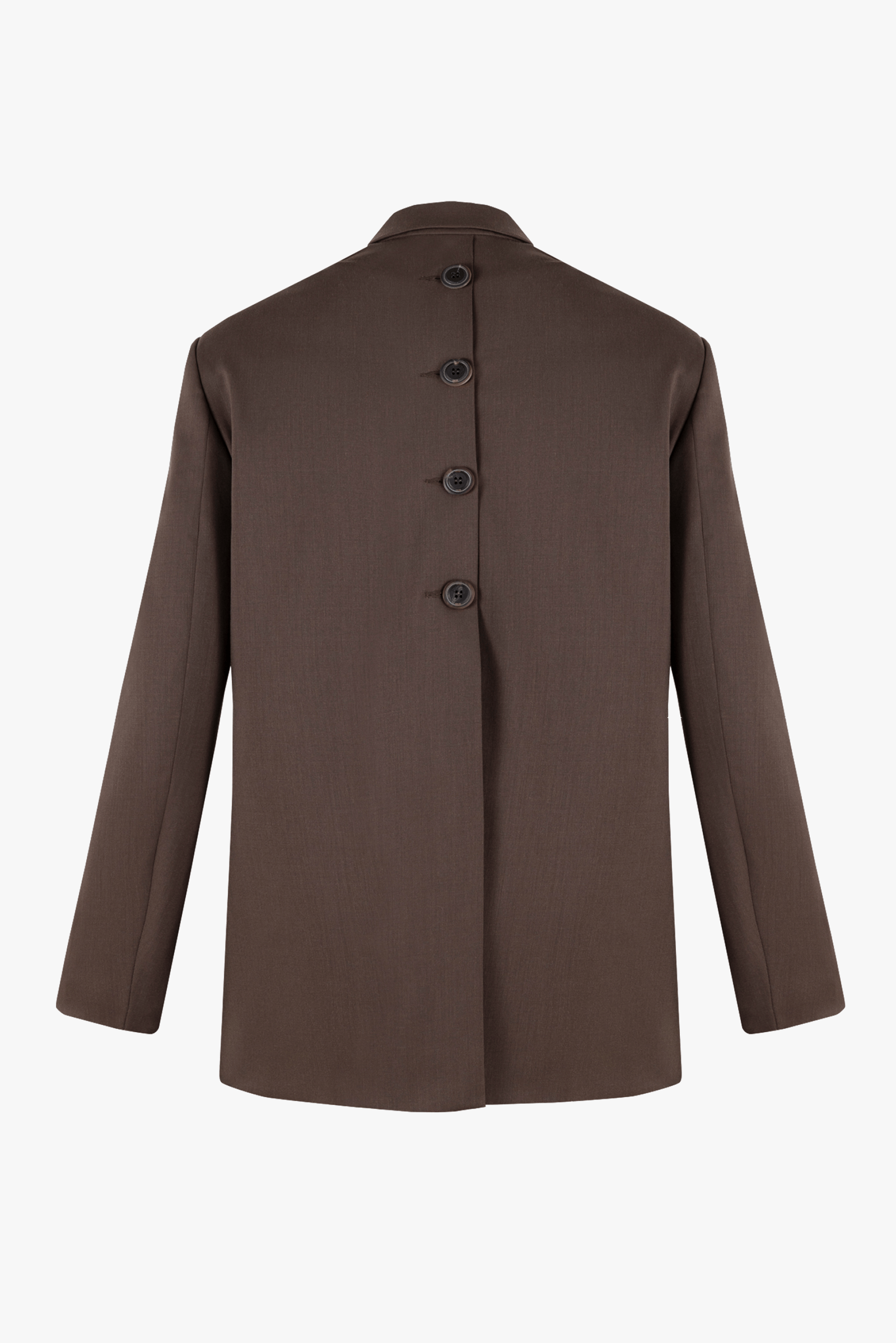 Oversized blazer with buttons made by BENU Studio