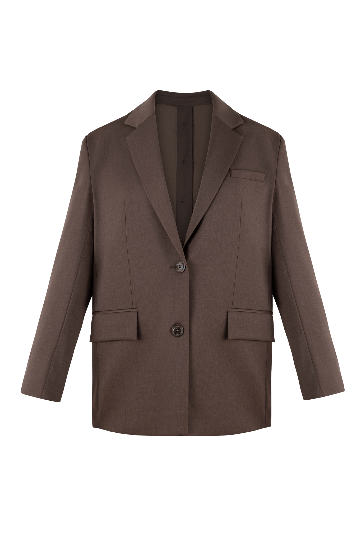 Oversized blazer with buttons made by BENU Studio