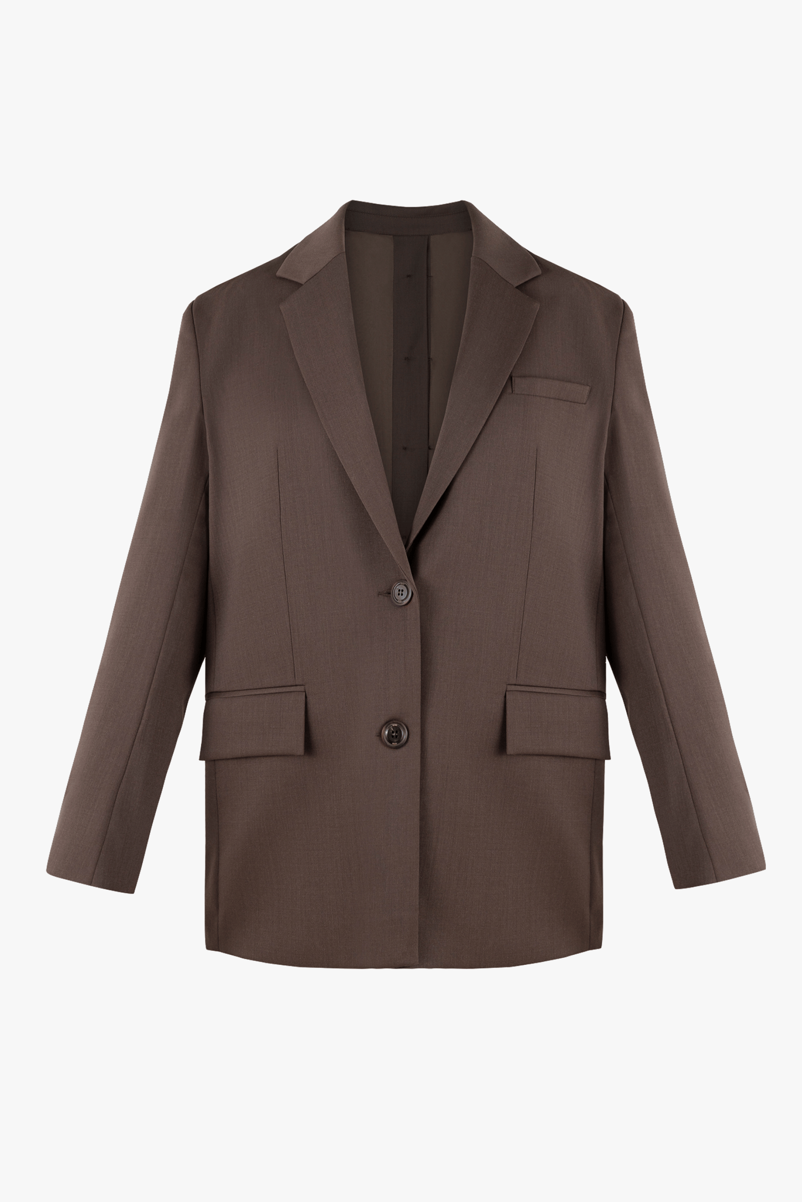 Oversized blazer with buttons made by BENU Studio