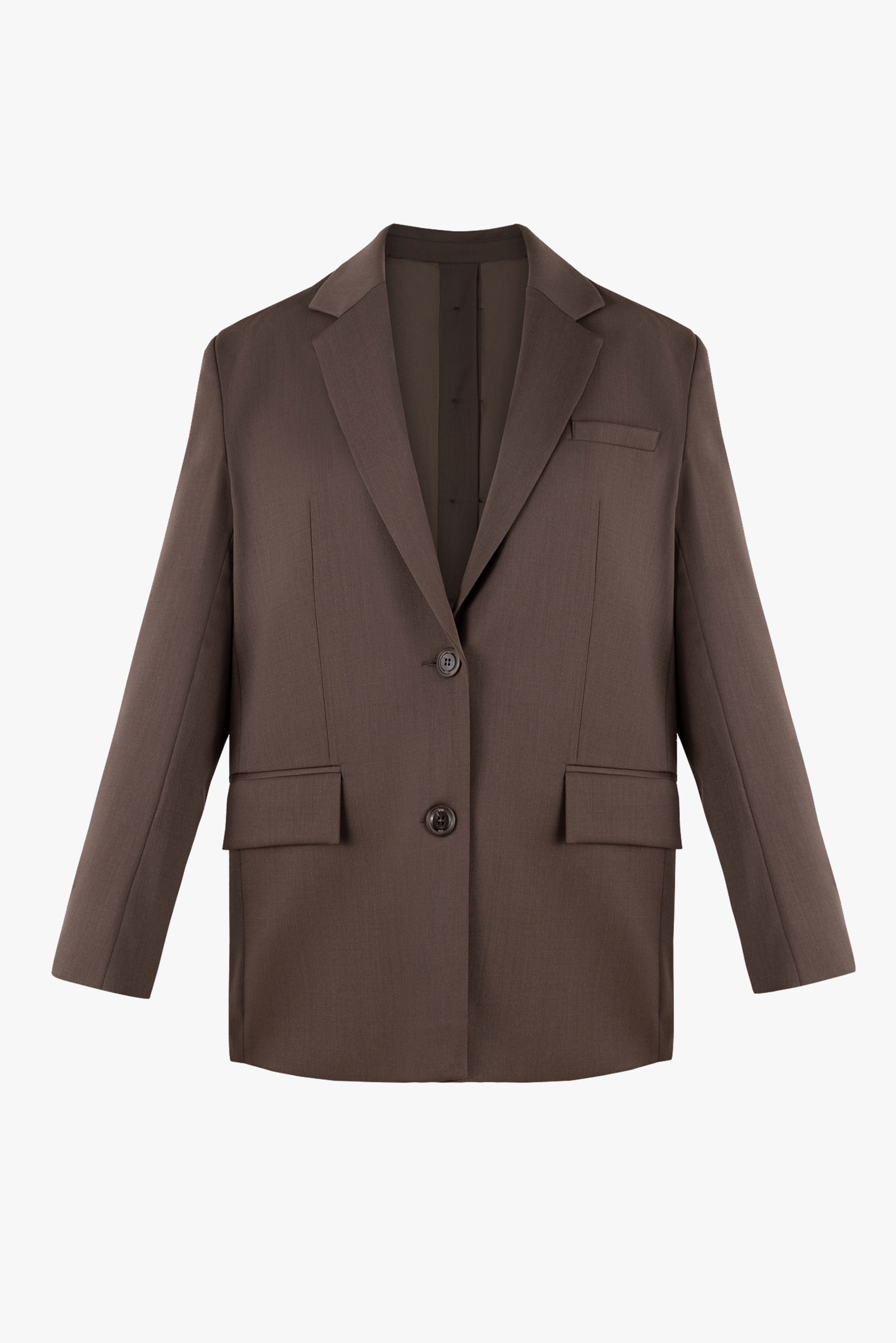 Oversized blazer with buttons made by BENU Studio