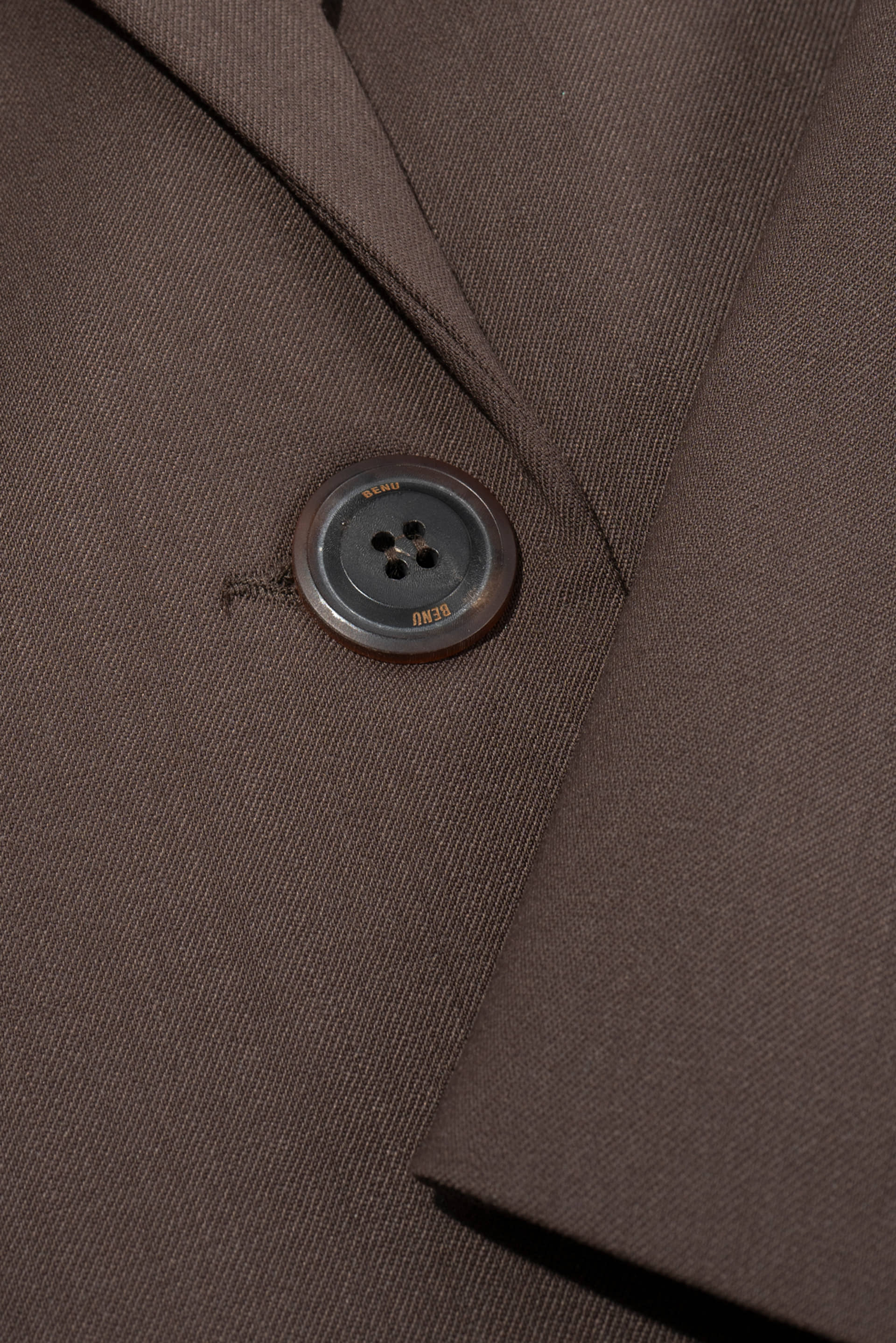 Oversized blazer with buttons made by BENU Studio