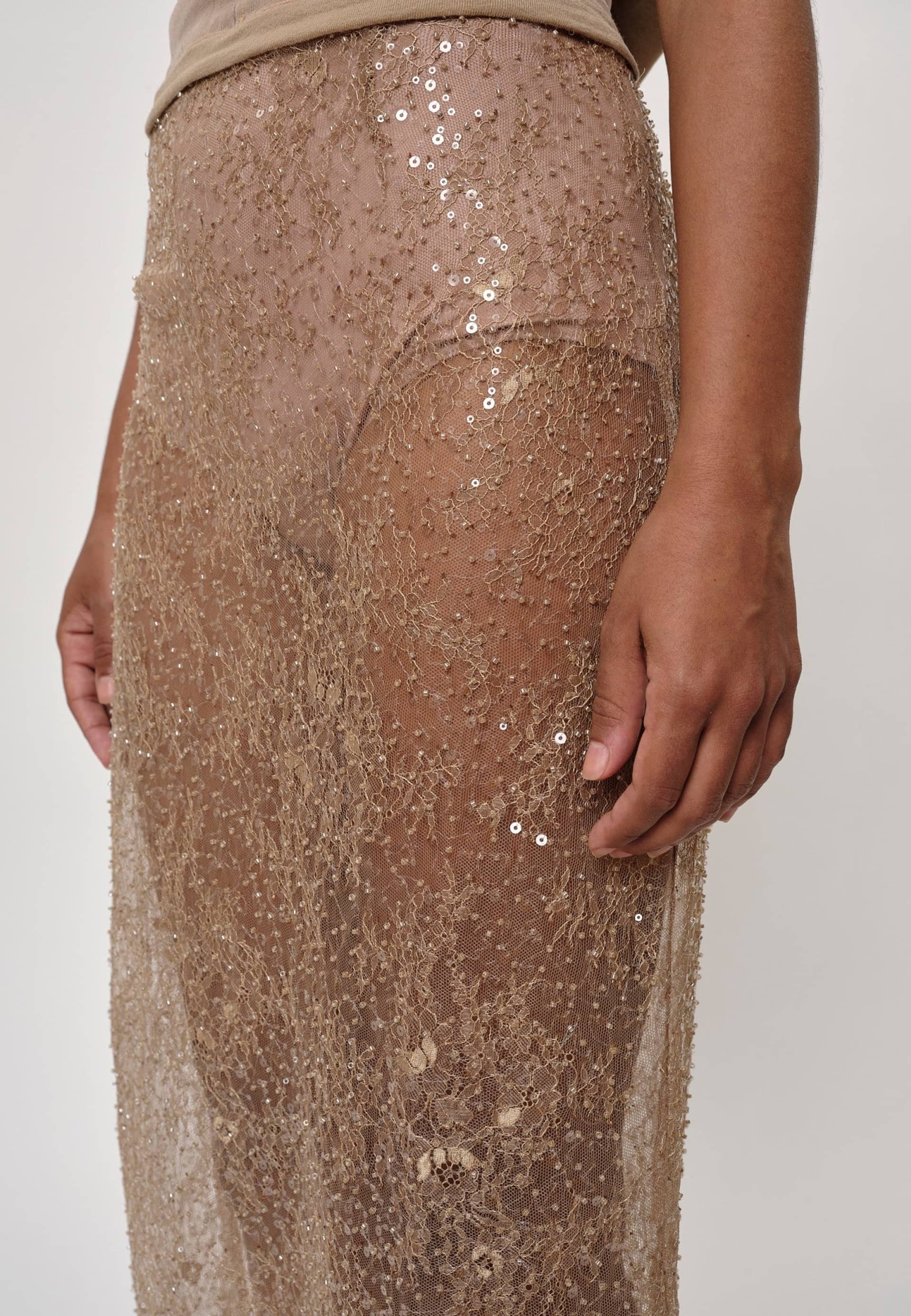 Risa Skirt - Beige made by HERSKIND