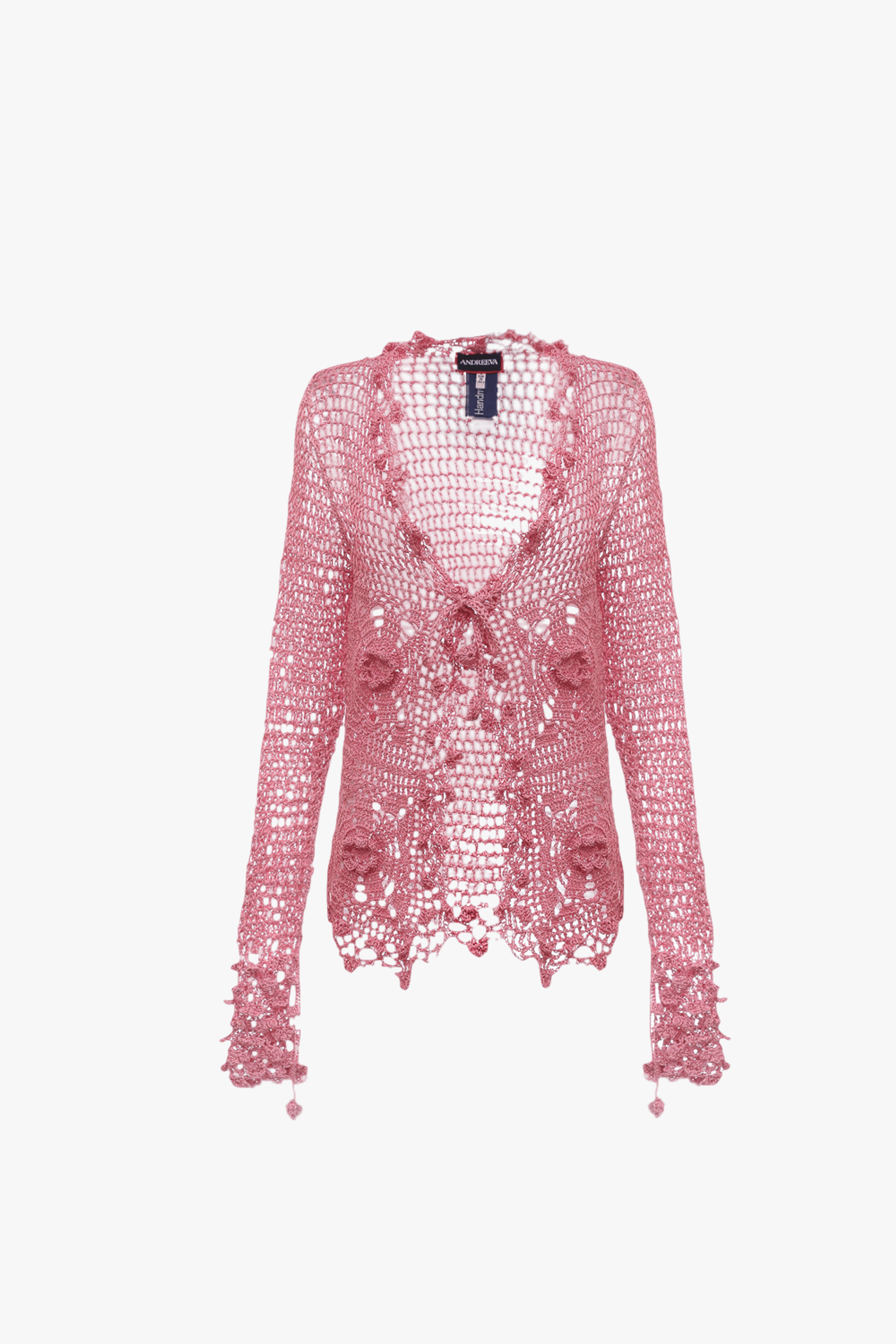 Dust Rose Handmade Crochet Shirt made by ANDREEVA