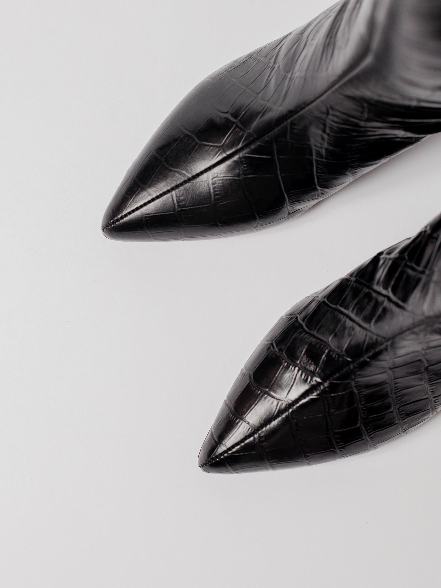 THE VANESSA TALL BLACK CROC made by Blankens