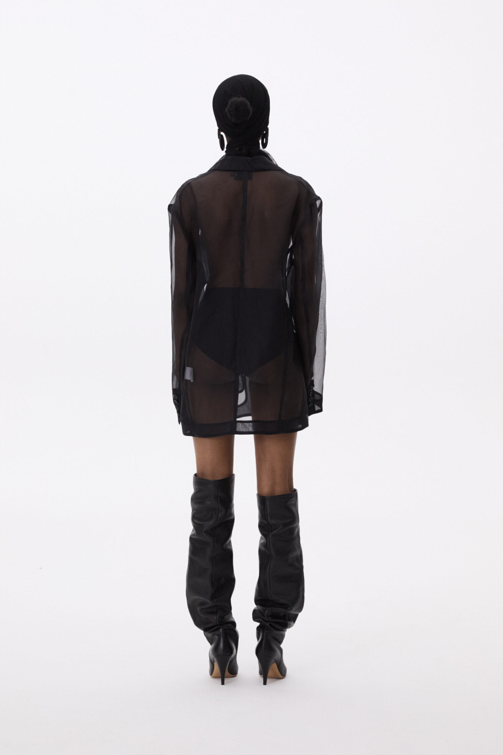 Transparent Organza Blazer made by YAVORSKA