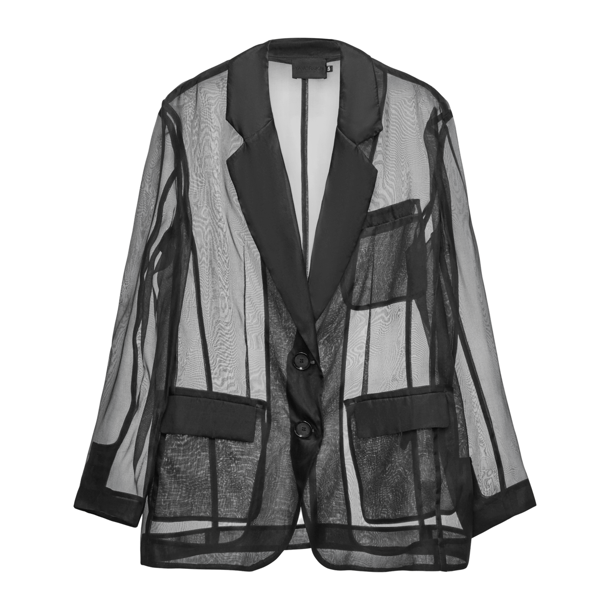 Transparent Organza Blazer made by YAVORSKA