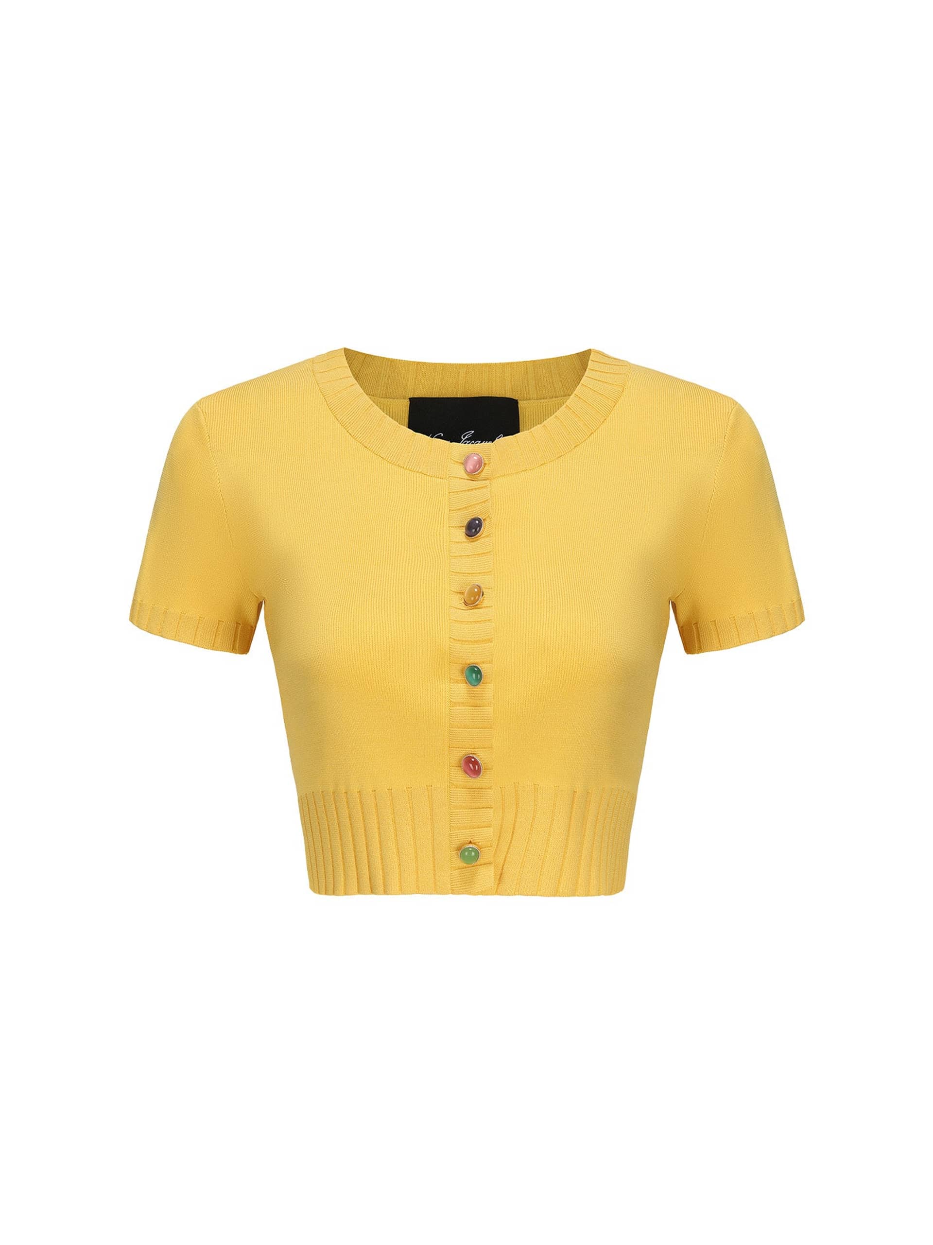 Kennedy Knit Top Set (Yellow) made by Nana Jacqueline