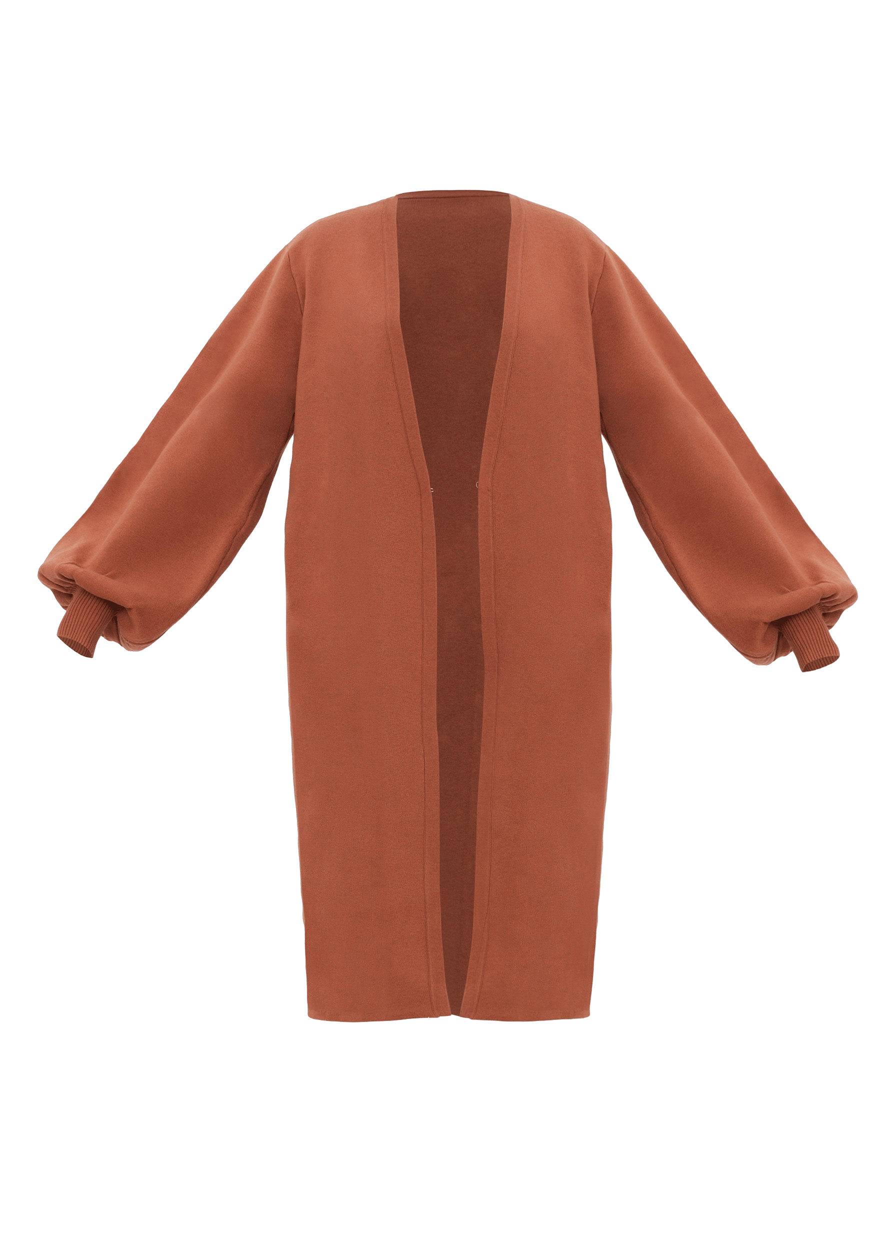 ONA KNIT CARDIGAN - PUMPKIN made by Andrea Iyamah