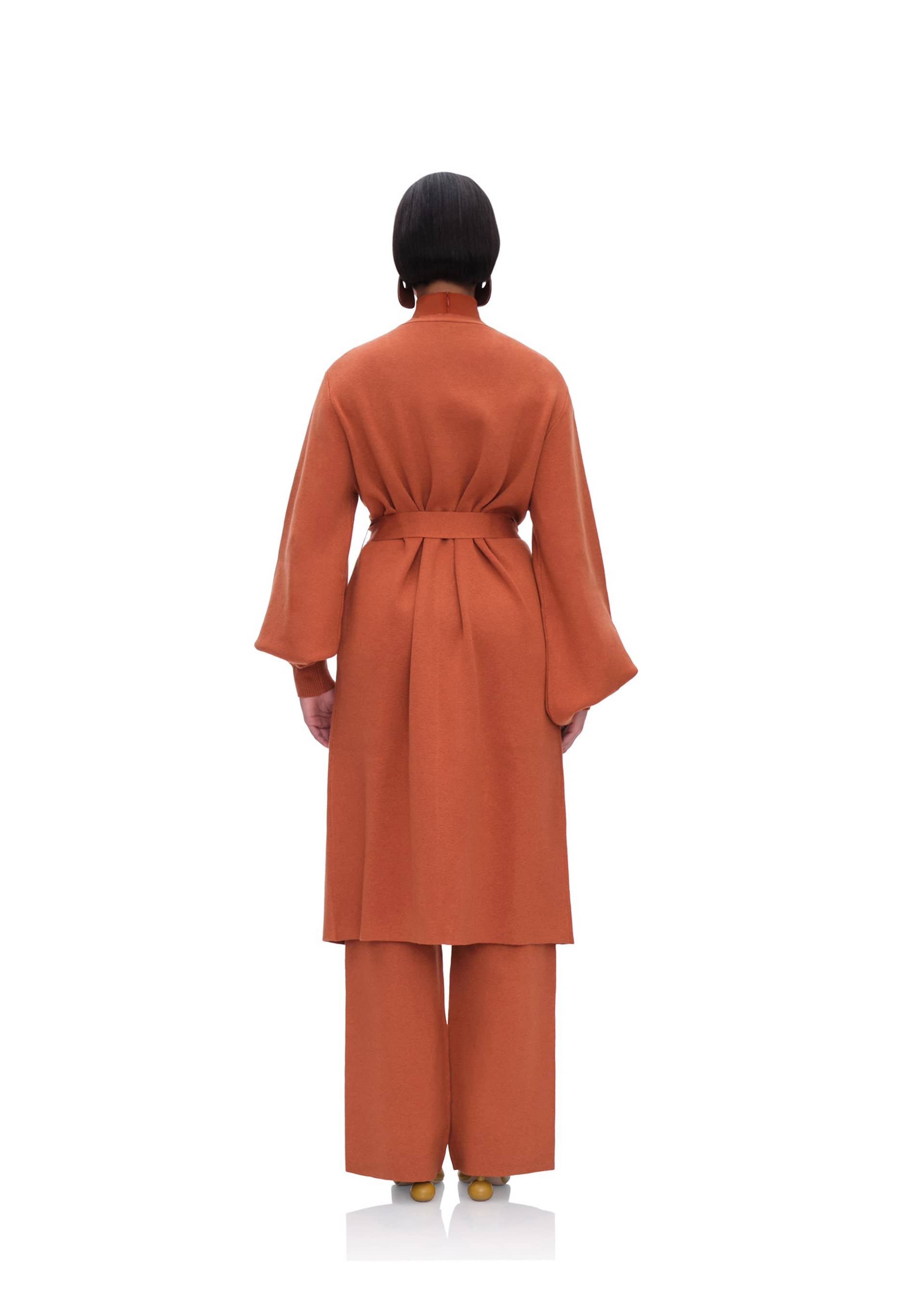 ONA KNIT CARDIGAN - PUMPKIN made by Andrea Iyamah