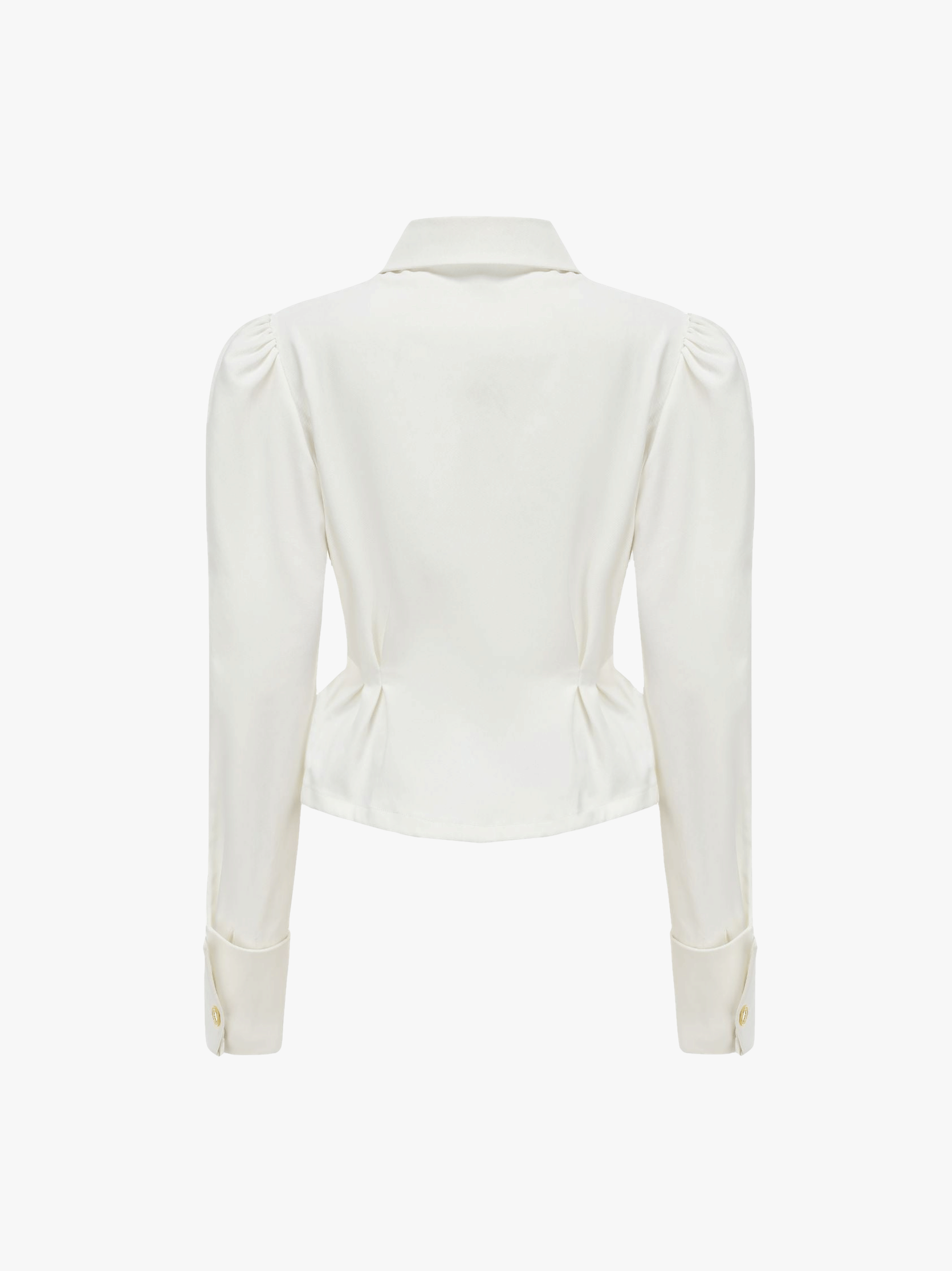 Kensie Top + Tie in White made by Nana Jacqueline